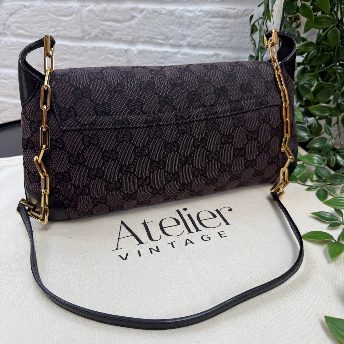 Gucci Rare 1990s Gucci X Tom Ford Tigers Head Cross Body