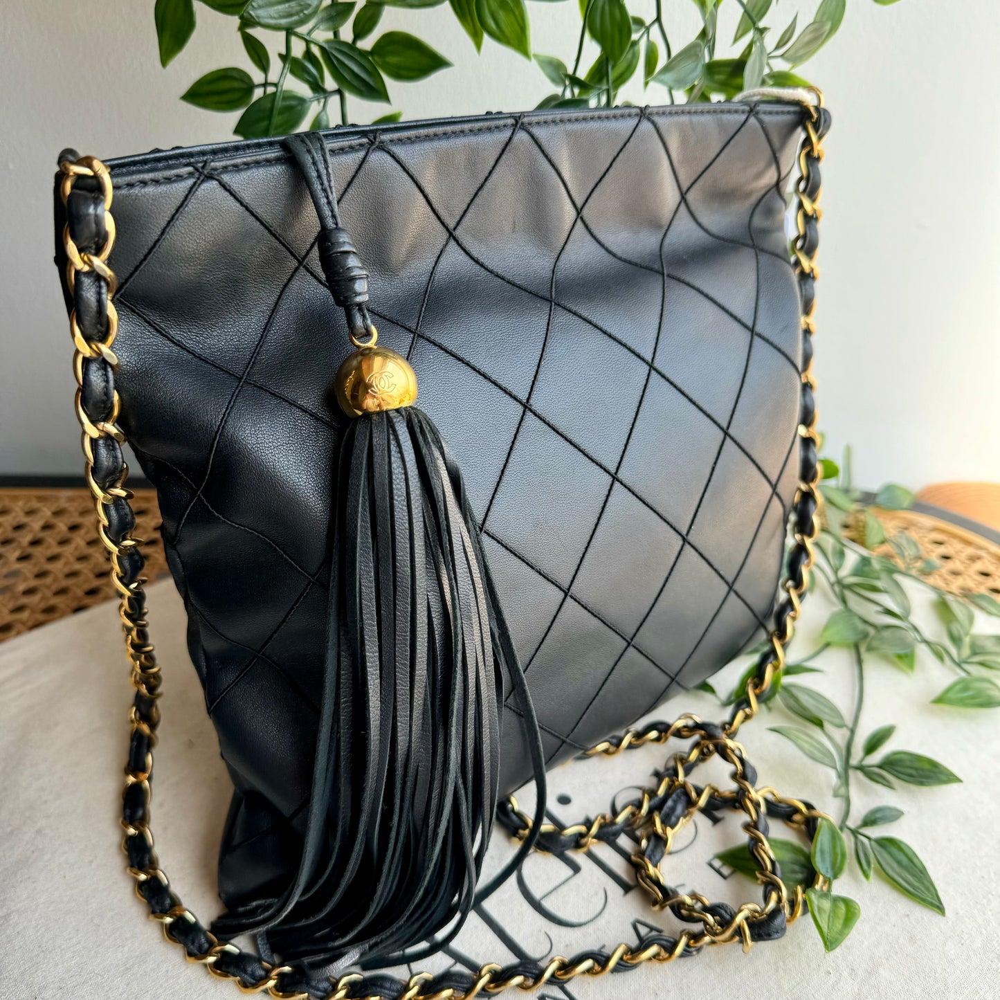 Chanel 1997 Quilted Tassel Cross Body Bag