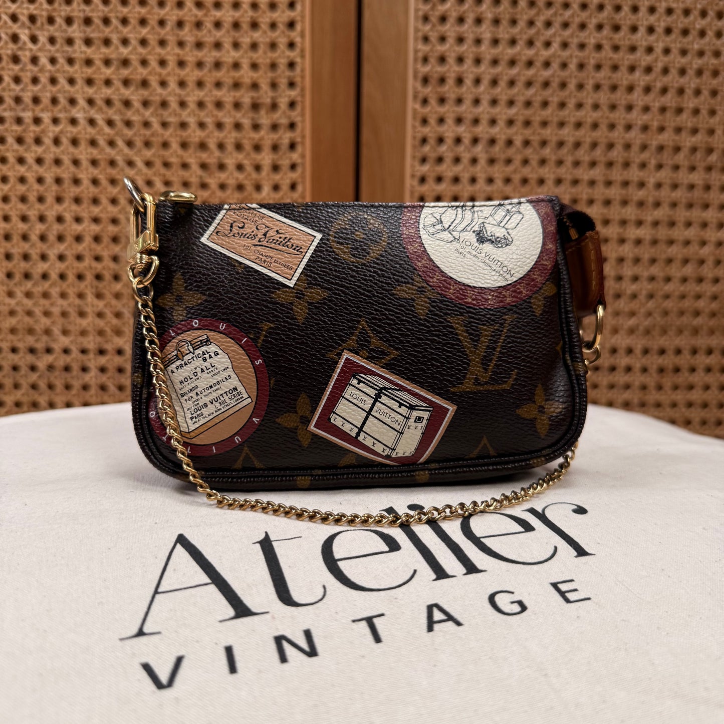 Louis Vuitton 2008 Limited Travel Edition mini Pochette