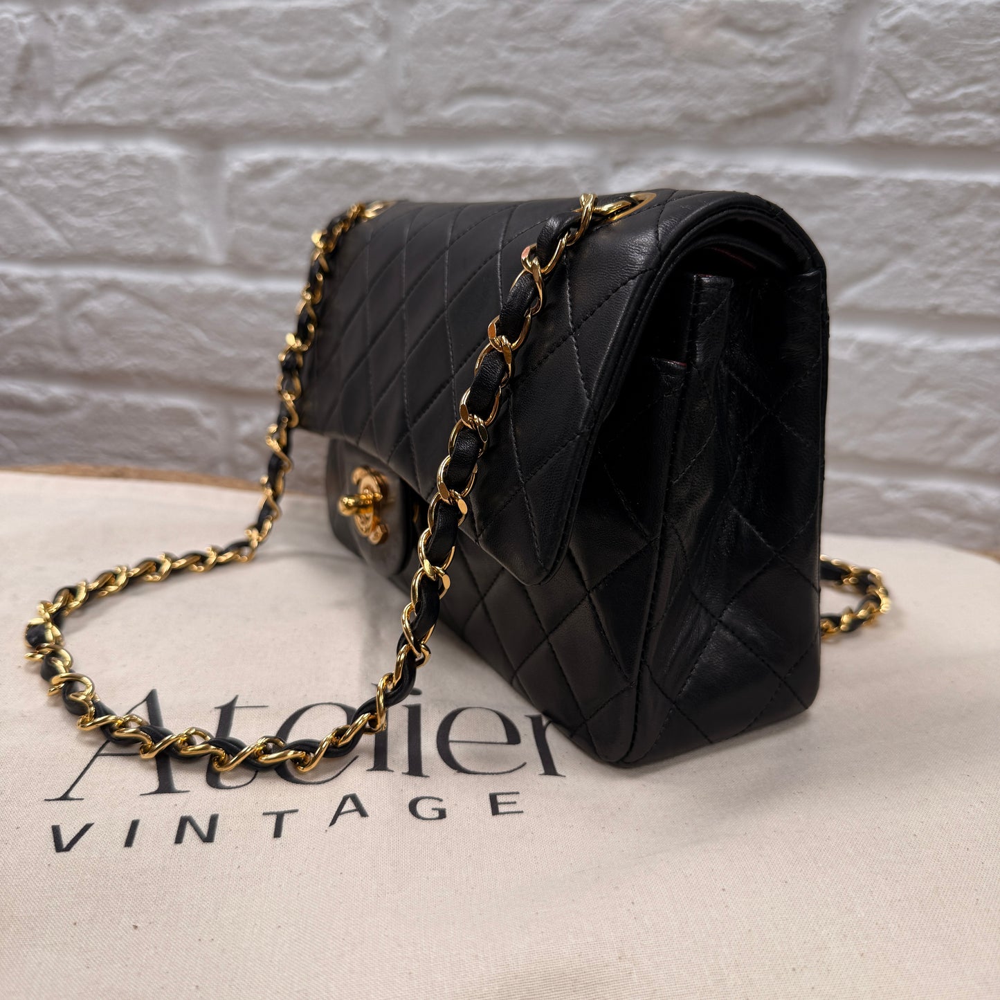 Chanel 1989 Black Classic Double Flap Small