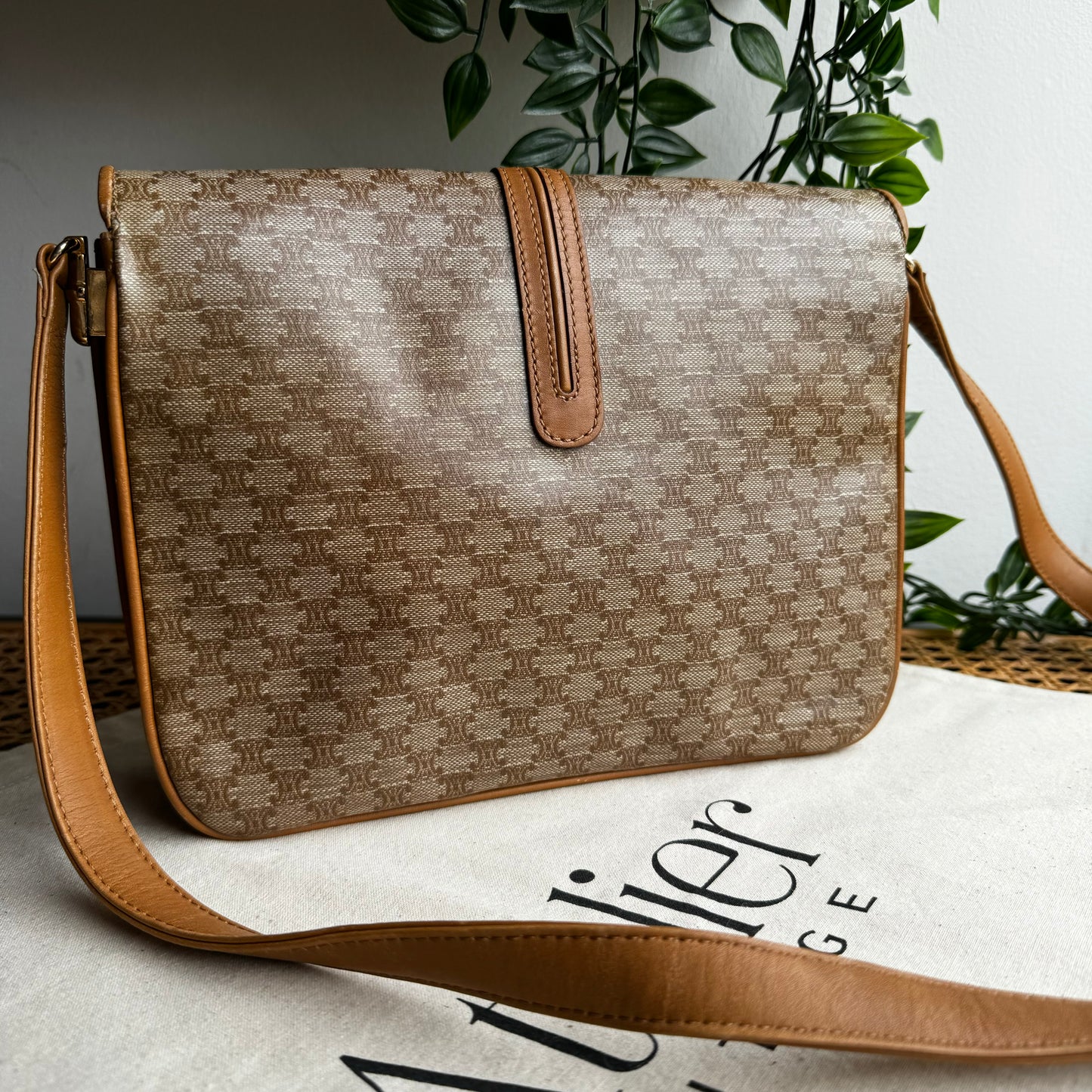 Celine Vintage Triomphe Shoulder Bag