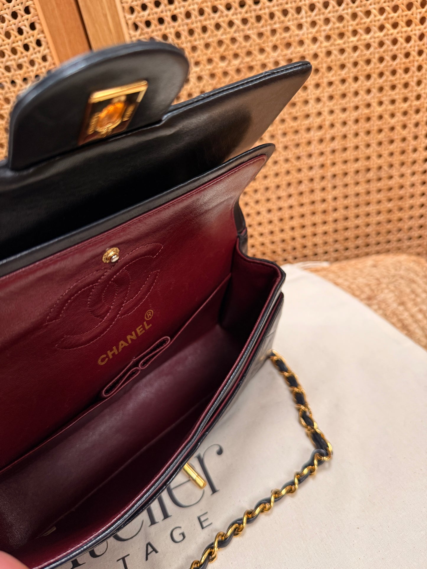Chanel 1991 Black Classic Double Flap Small