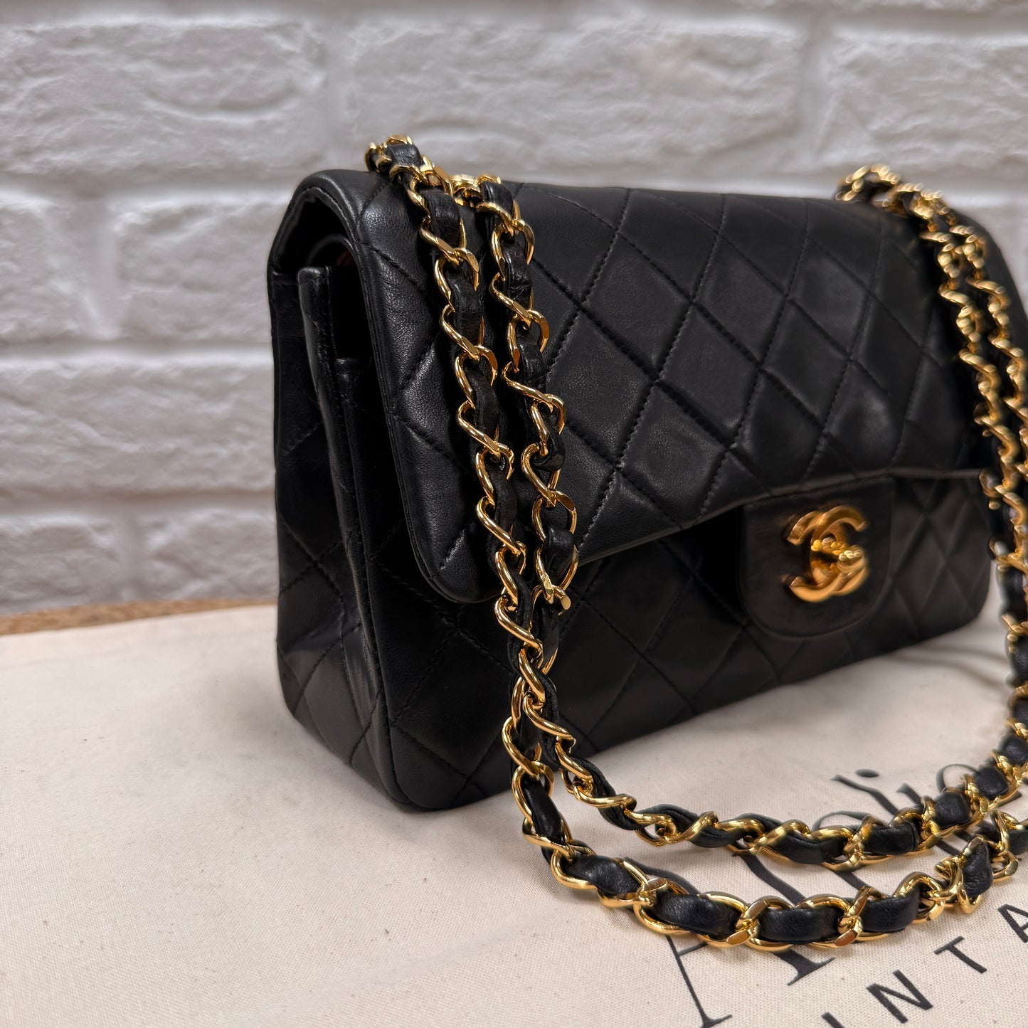 Chanel 1989 Black Classic Double Flap Small