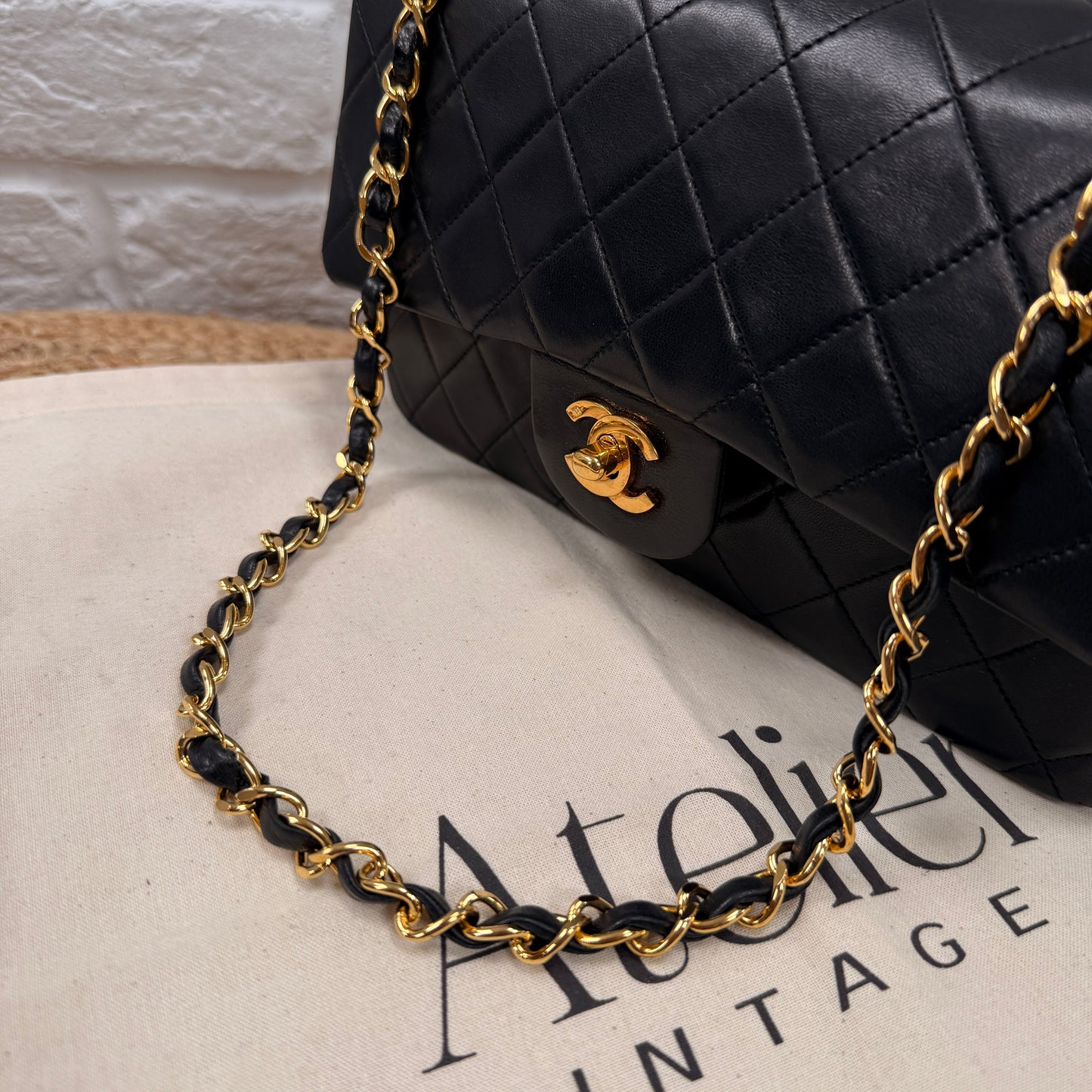Chanel 1989 Black Classic Double Flap Small