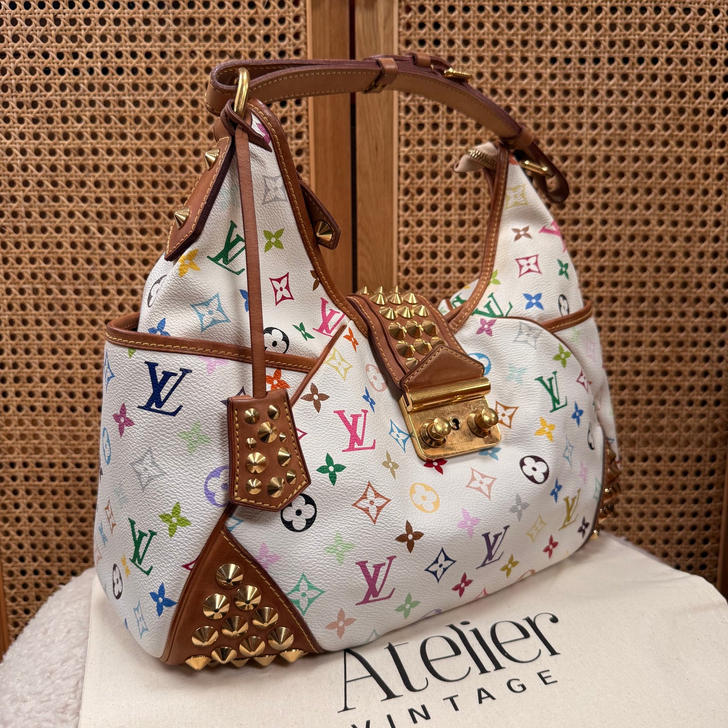 Louis Vuitton 2010 Rare Murakami Studded Chrissie