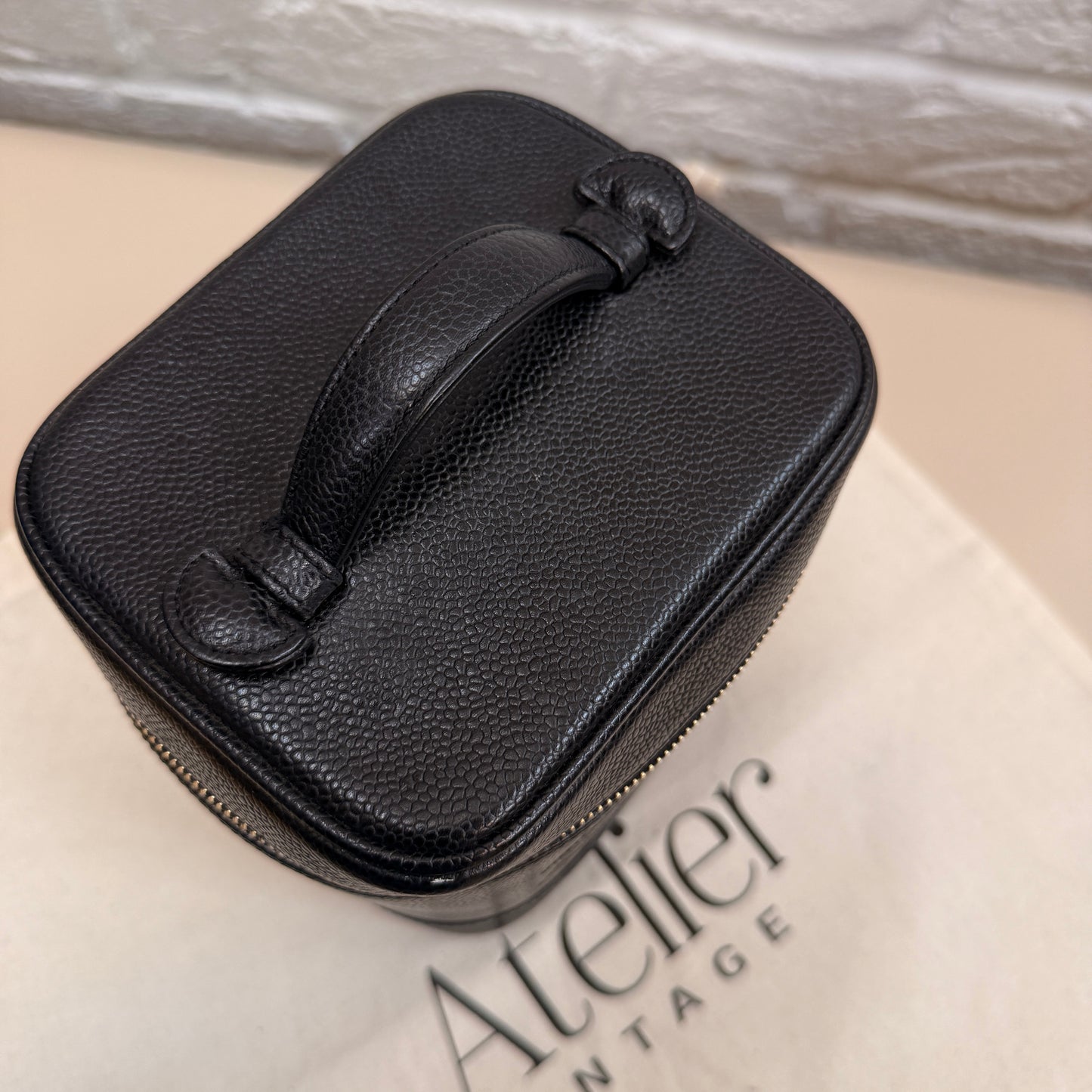 Chanel 2000 Caviar Leather Vanity Case