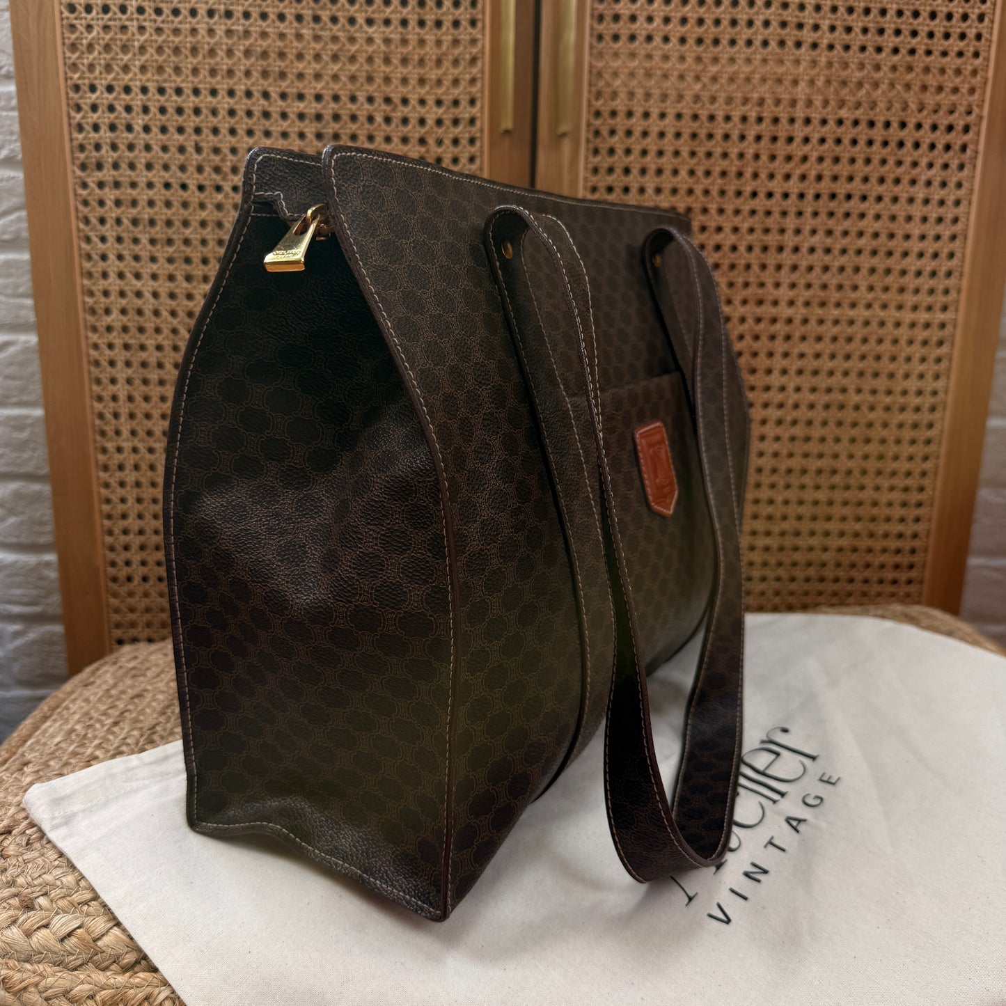 Celine Macadam Full Zip Tote Bag