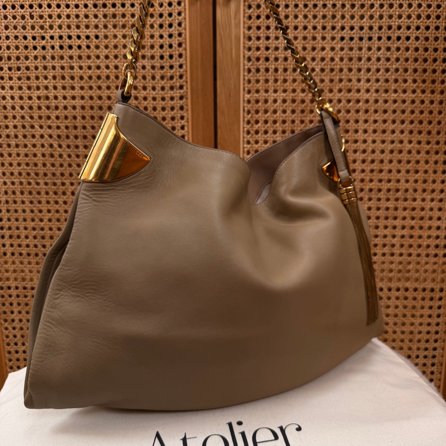 Gucci 1970 Tassel Hobo Tote
