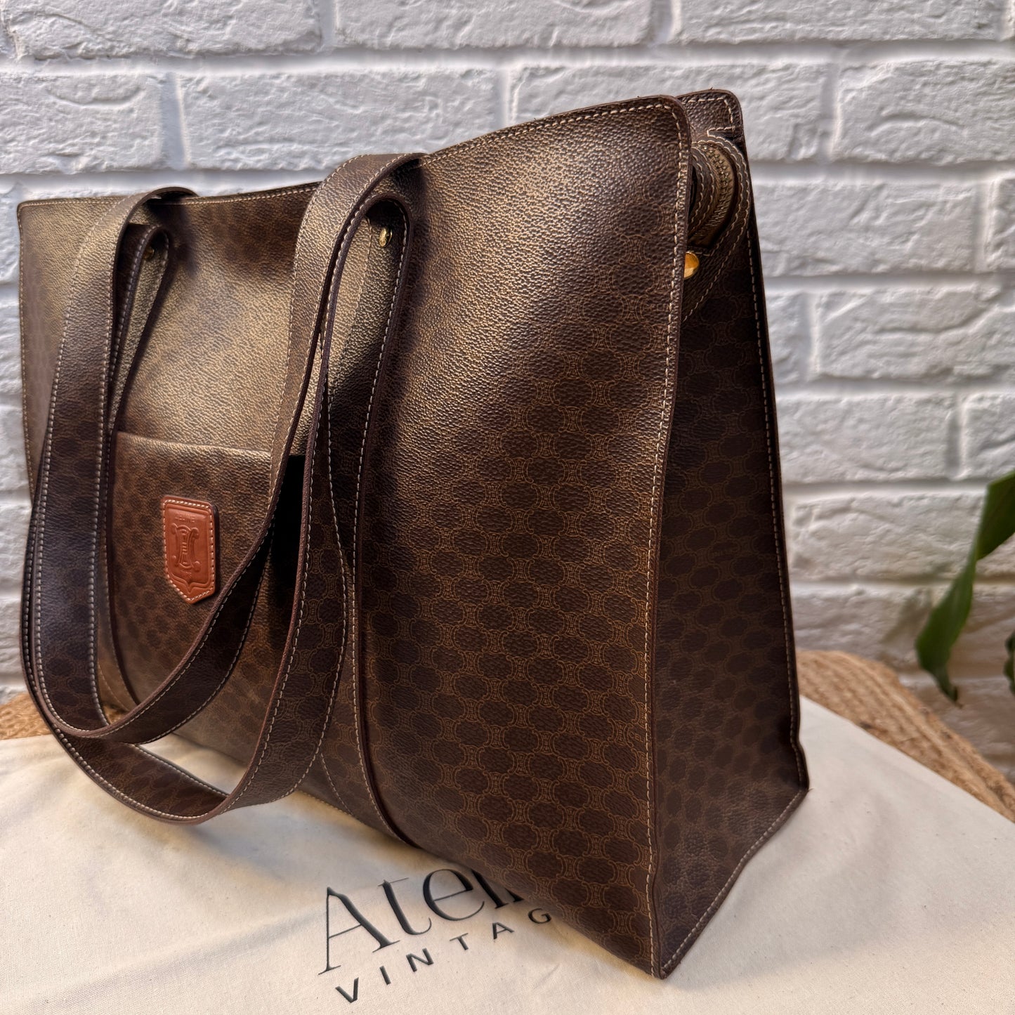 Celine Macadam Full Zip Tote Bag