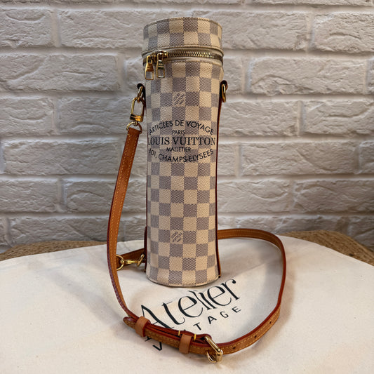 Louis Vuitton Damier Azur two way bottle carrier