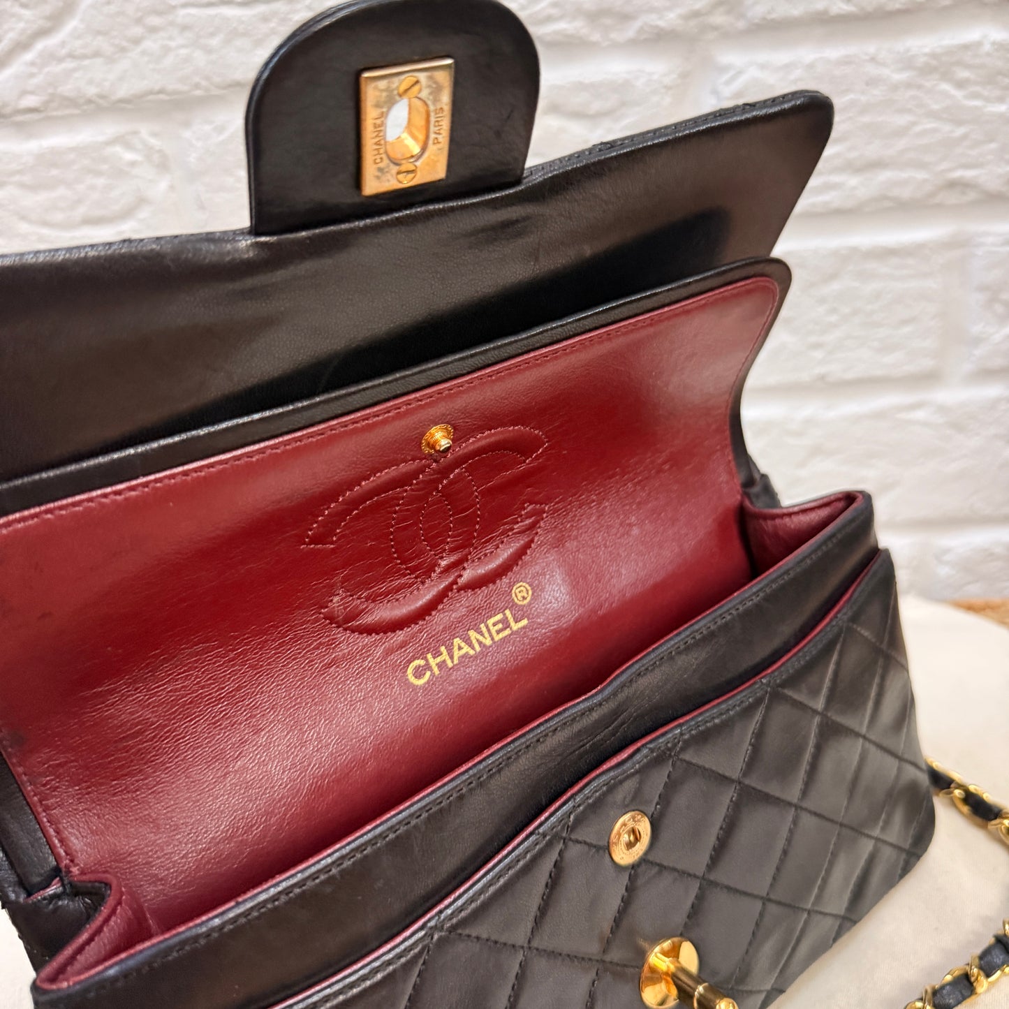 Chanel 1986 Black Classic Double Flap Small