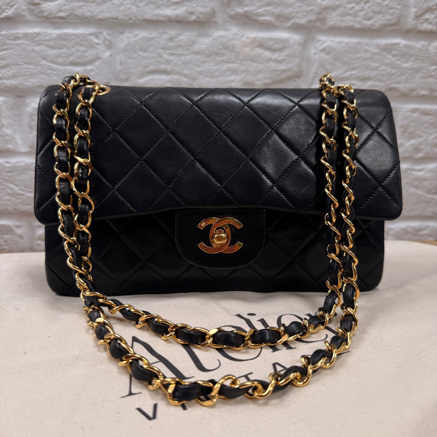 Chanel 1989 Black Classic Double Flap Small