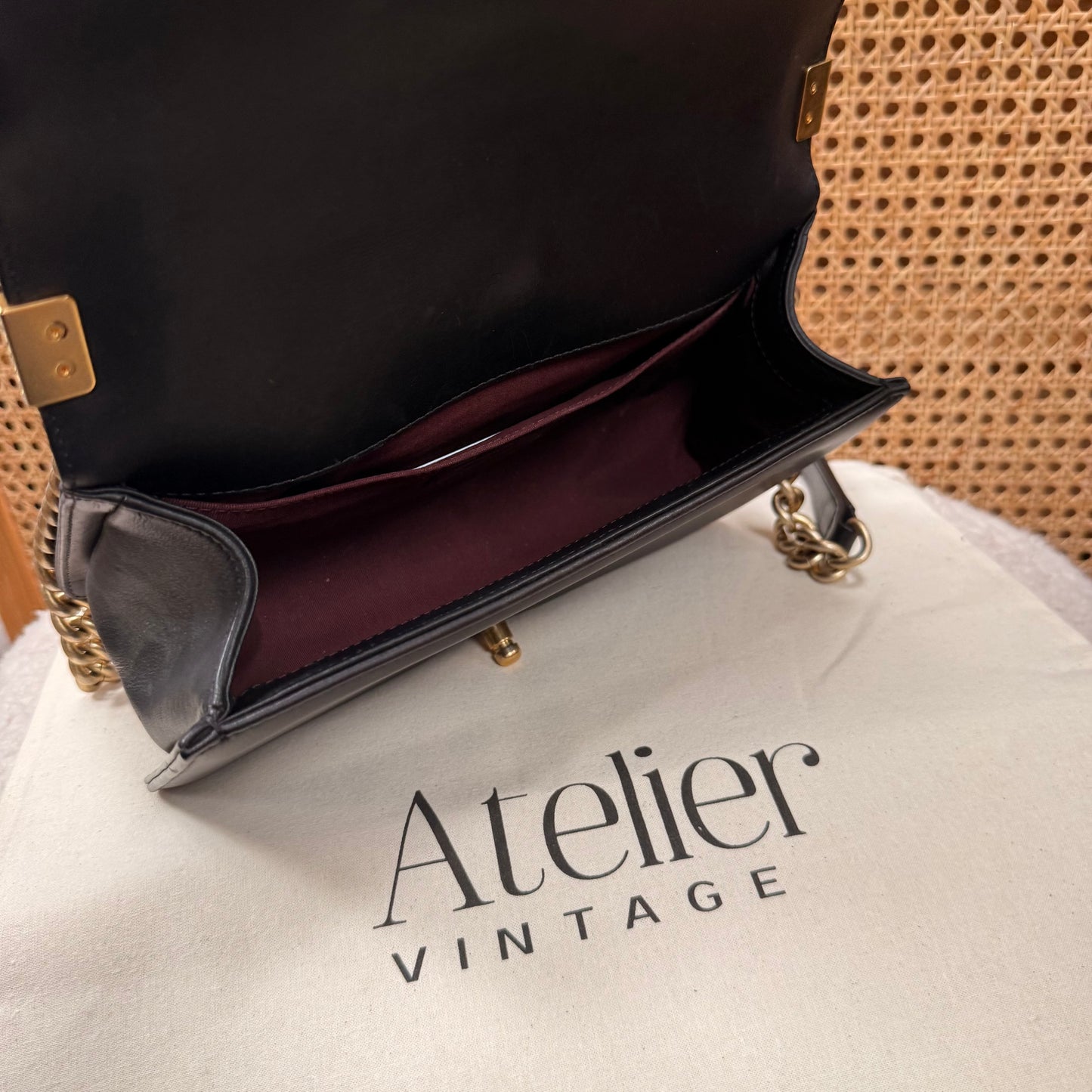 Chanel Rare 2016 Black Le Boy in Caviar mix