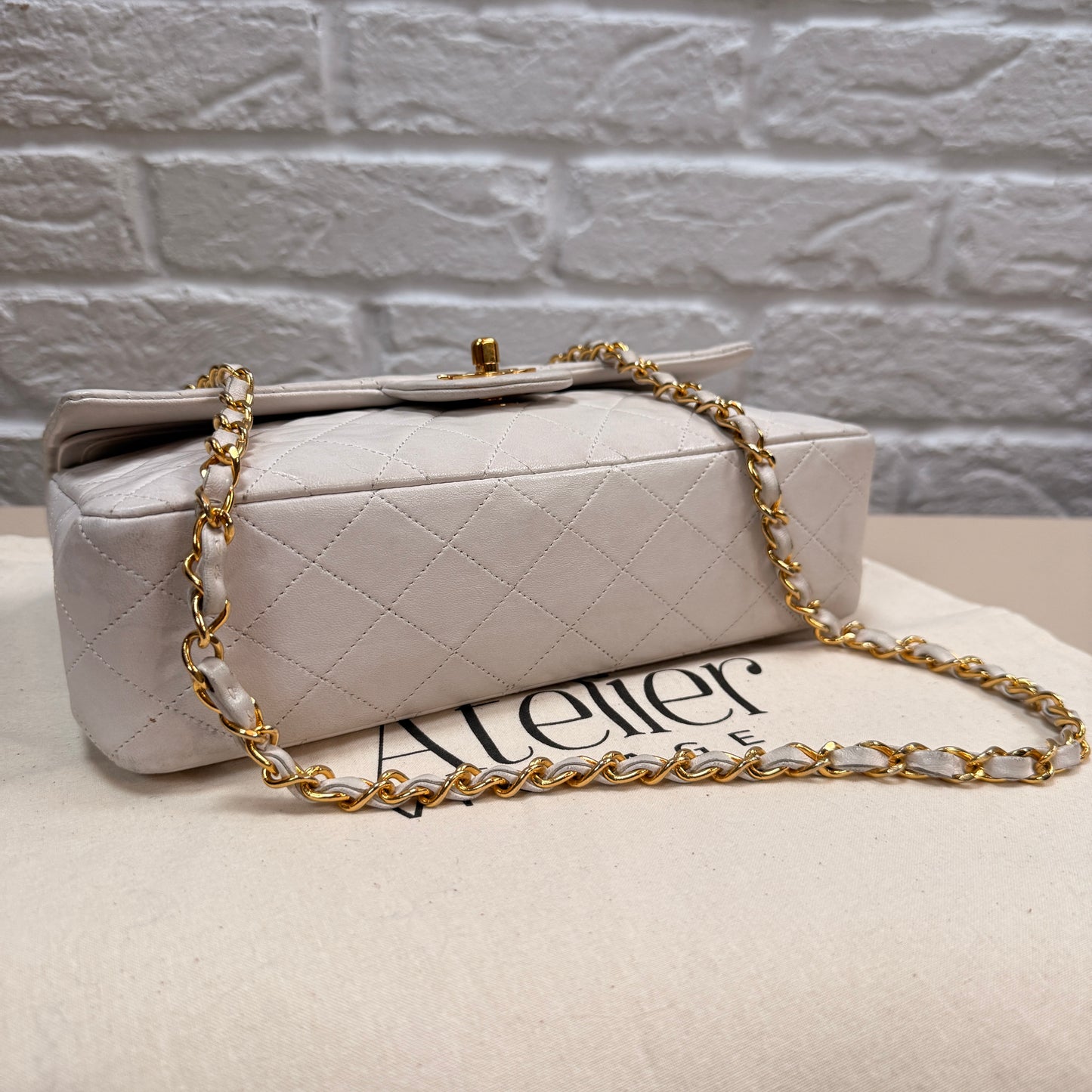 Chanel Rare 1989 Classic Double Flap Medium in Ivory