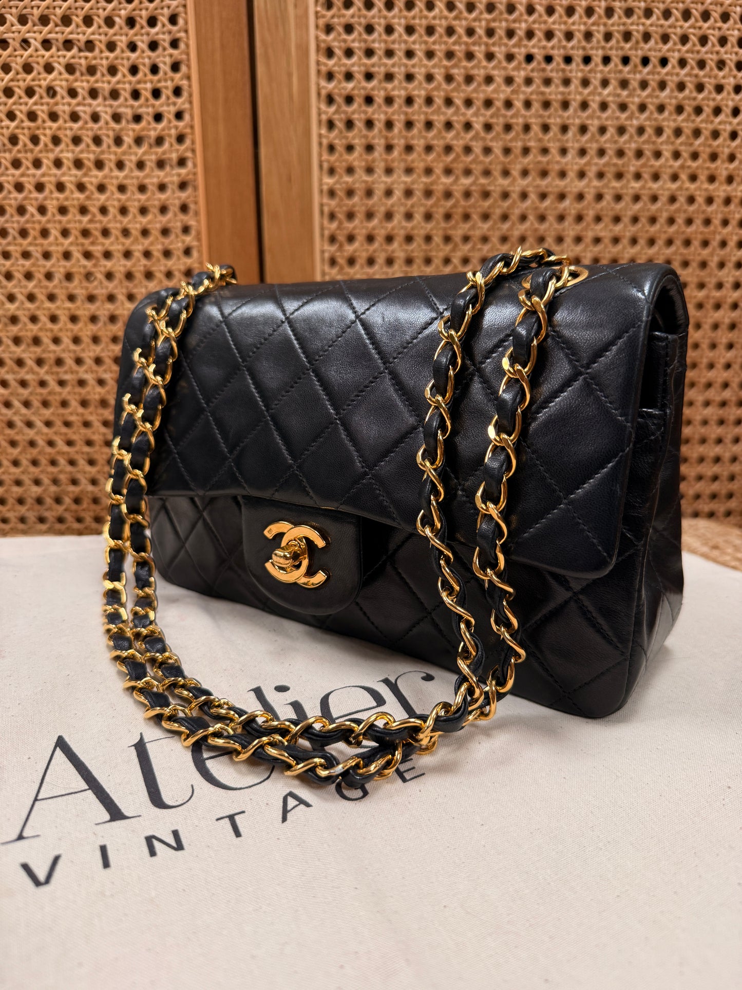 Chanel 1991 Black Classic Double Flap Small
