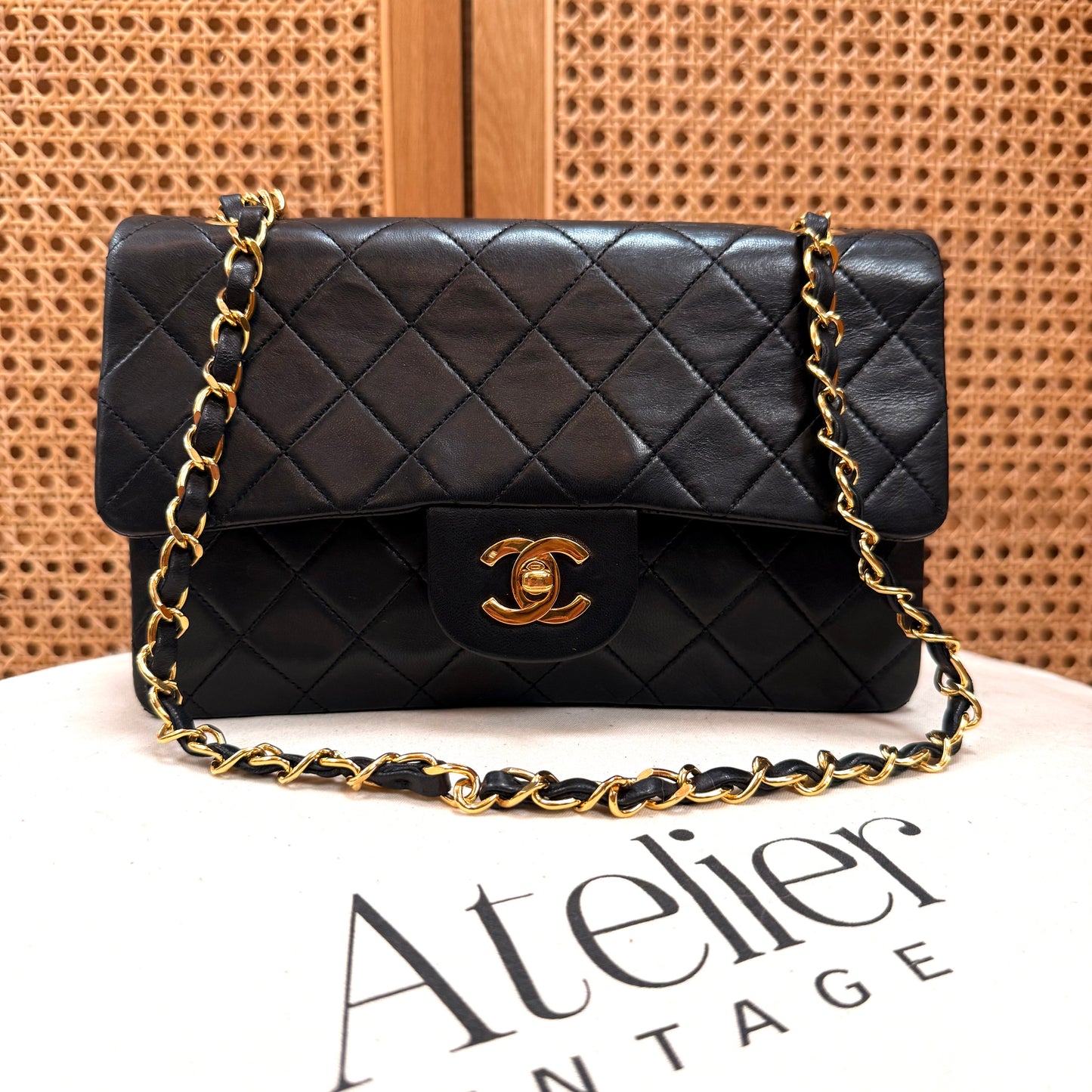 Chanel 1989 Black Classic Double Flap Small