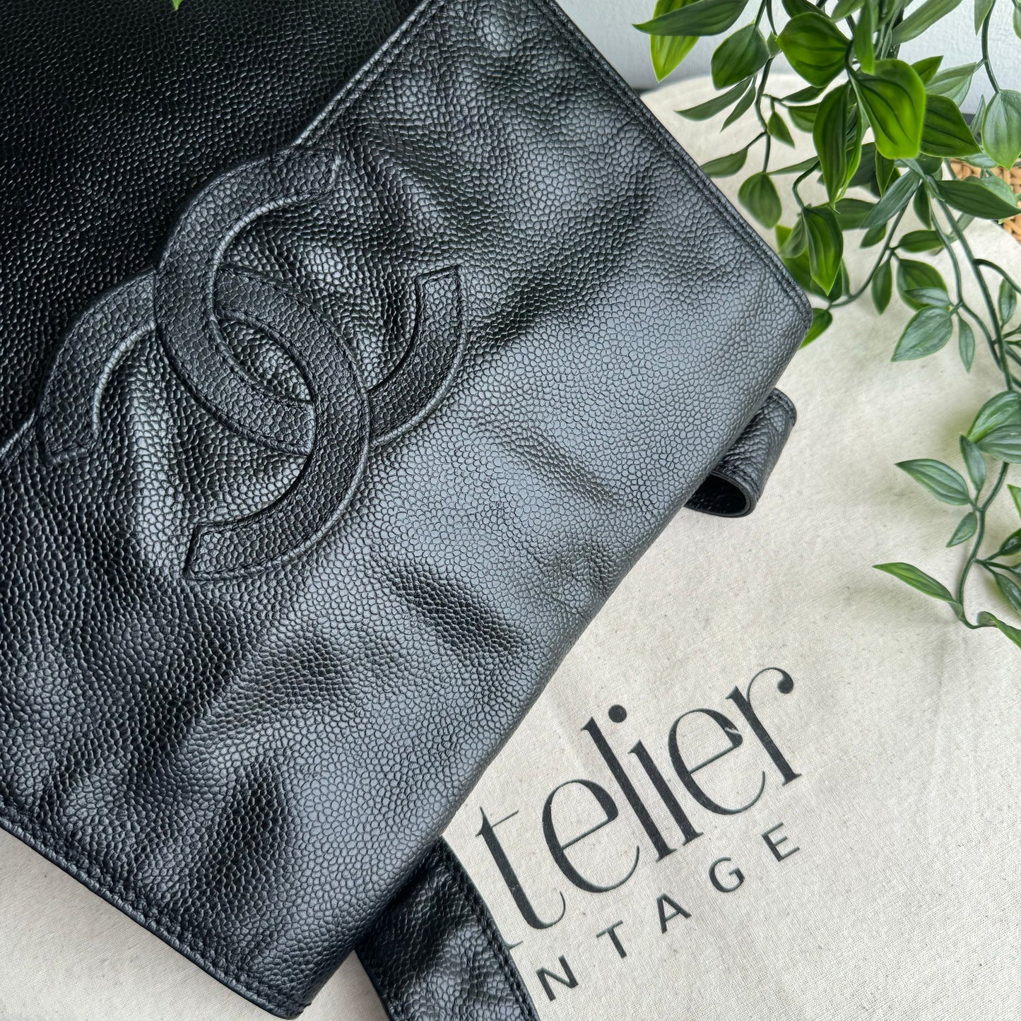 Chanel 2000 CC Quilted Caviar Back Pack