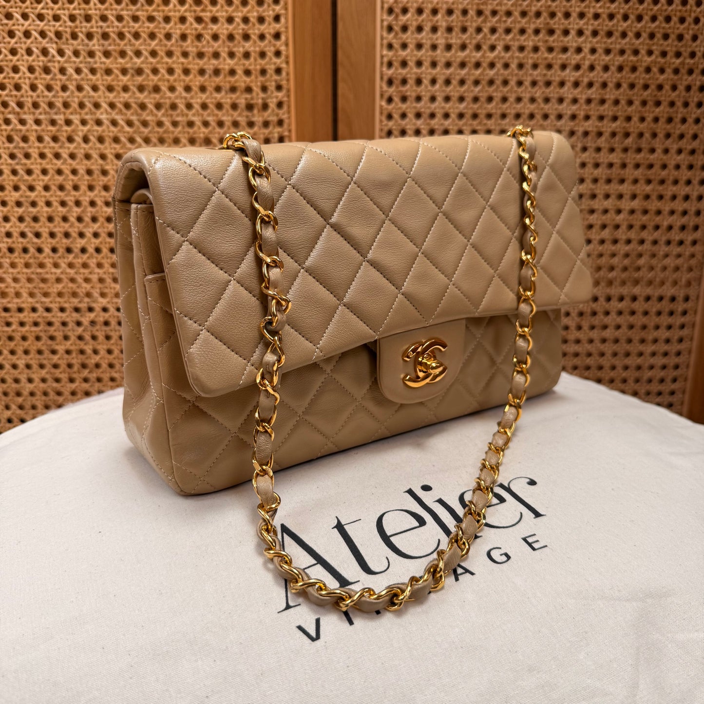 Chanel Rare 1989 Classic Double Flap Medium in Caramel