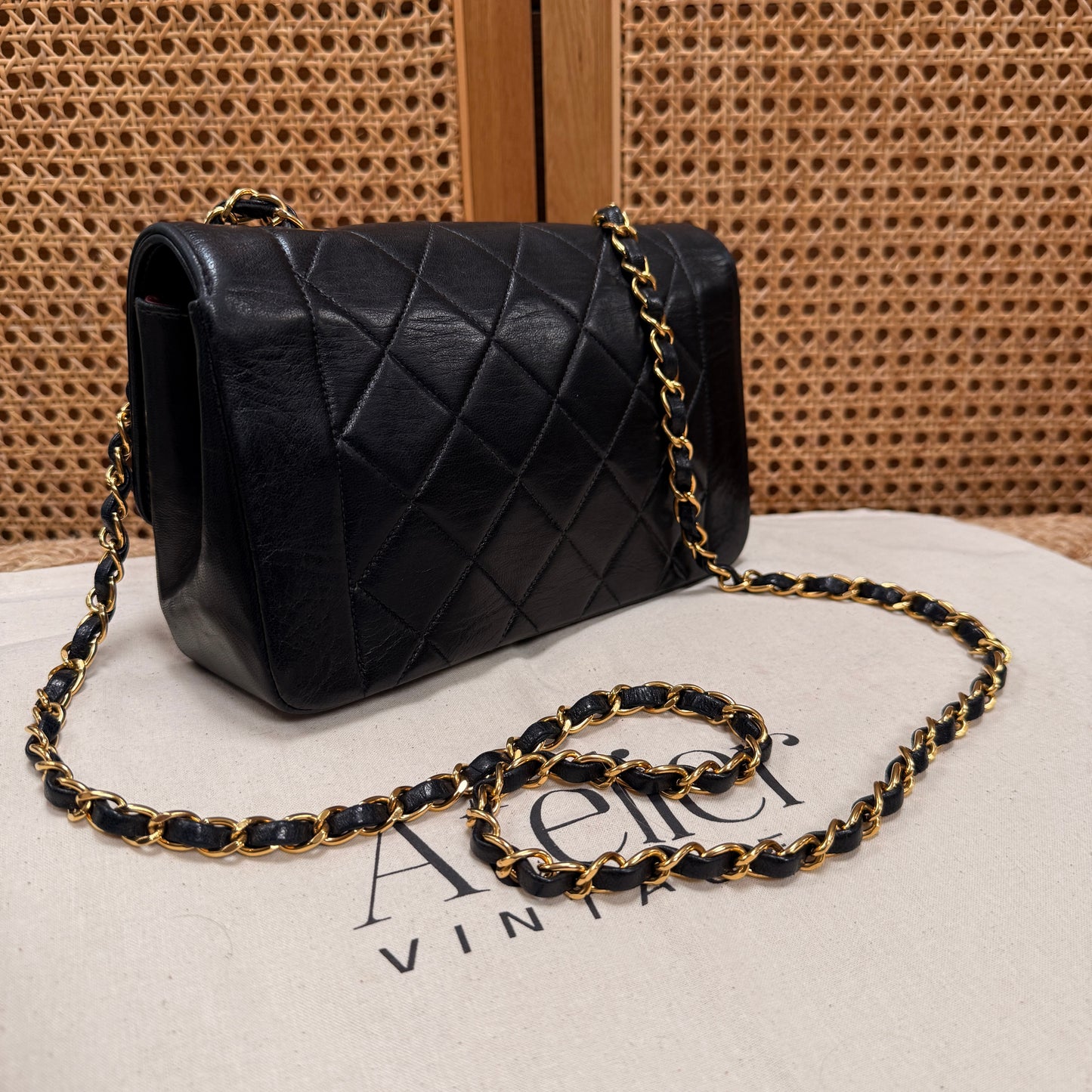 Chanel 1991 Vintage Classic Diana Small