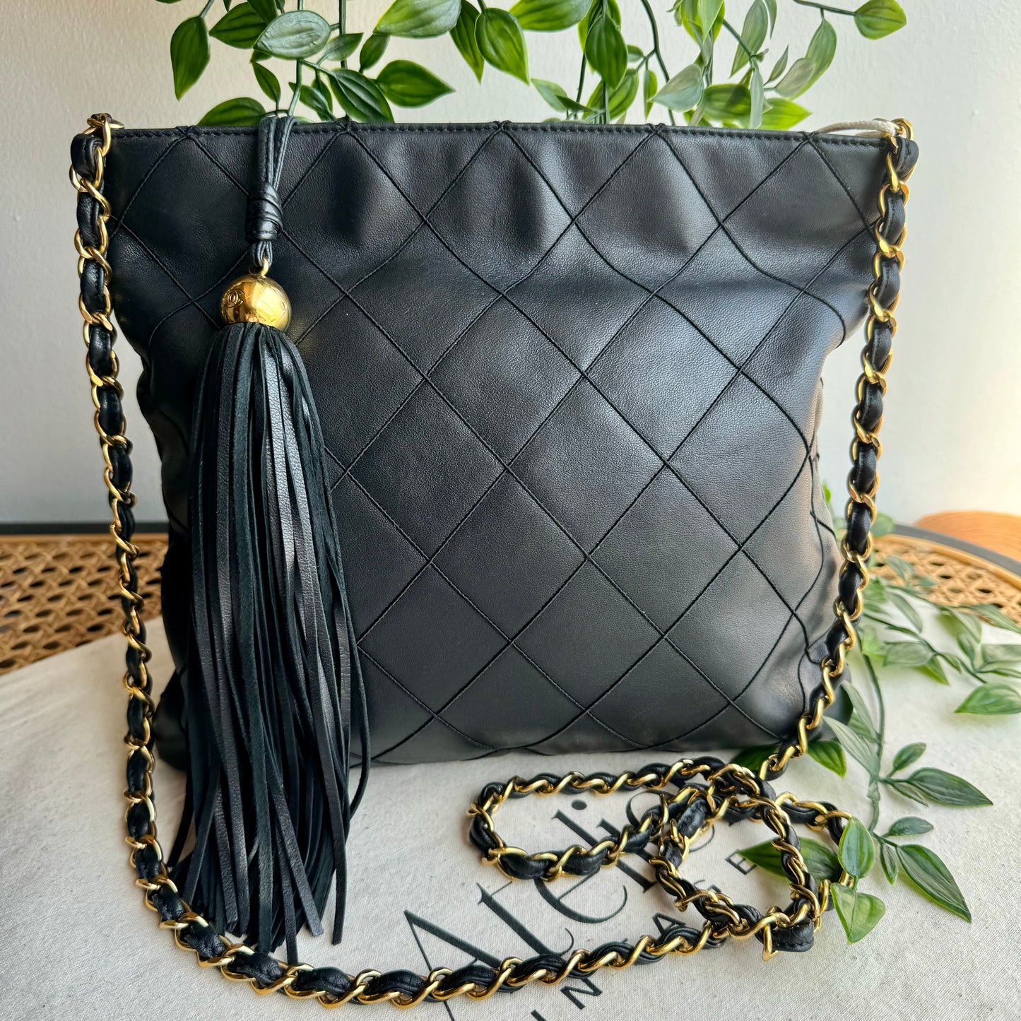 Chanel 1997 Quilted Tassel Cross Body Bag