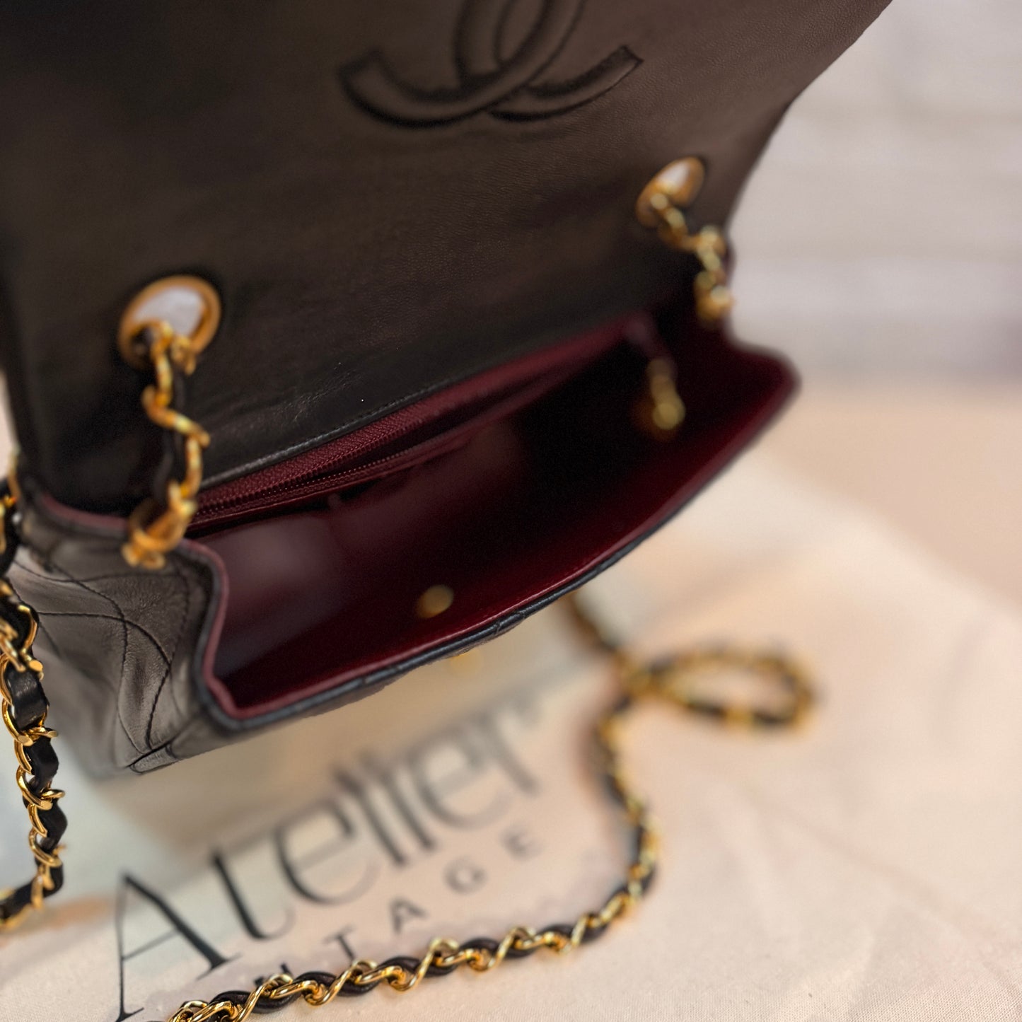 Chanel 1991 Classic Square Single Flap Medium