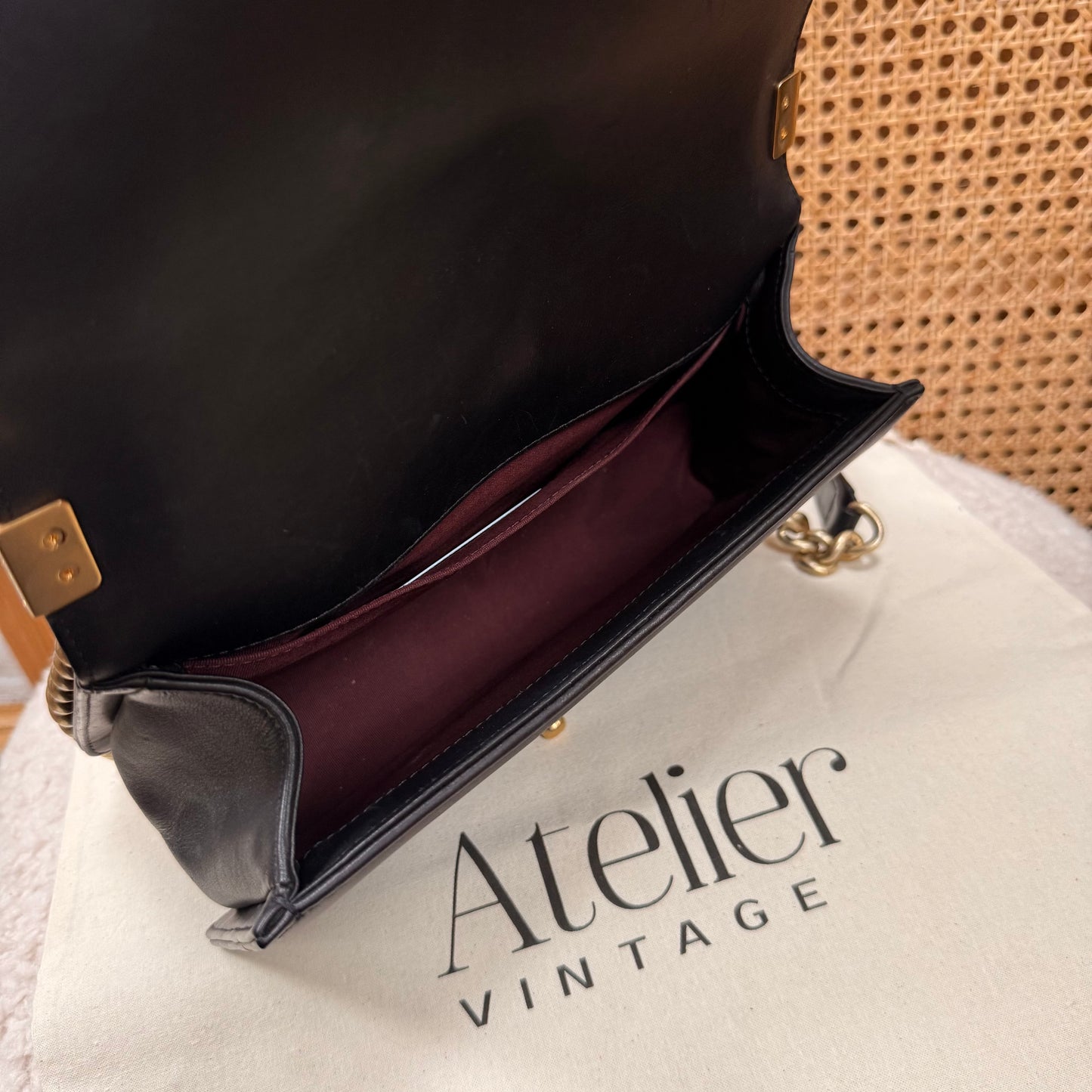 Chanel Rare 2016 Black Le Boy in Caviar mix