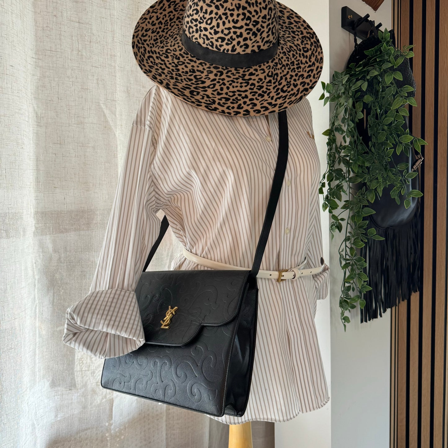 Saint Laurent 1980s Arabesque Cross Body Bag