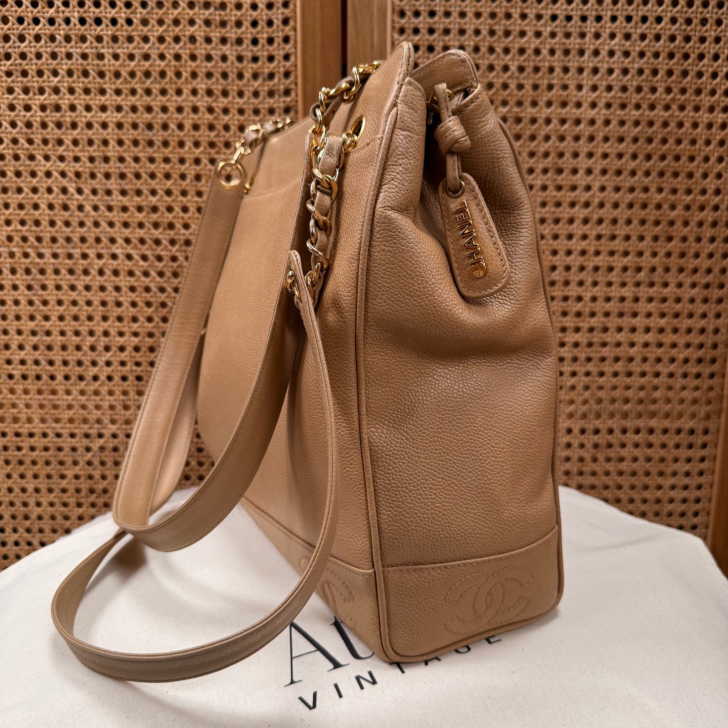 Chanel 1994 Triple CC Caviar Tote