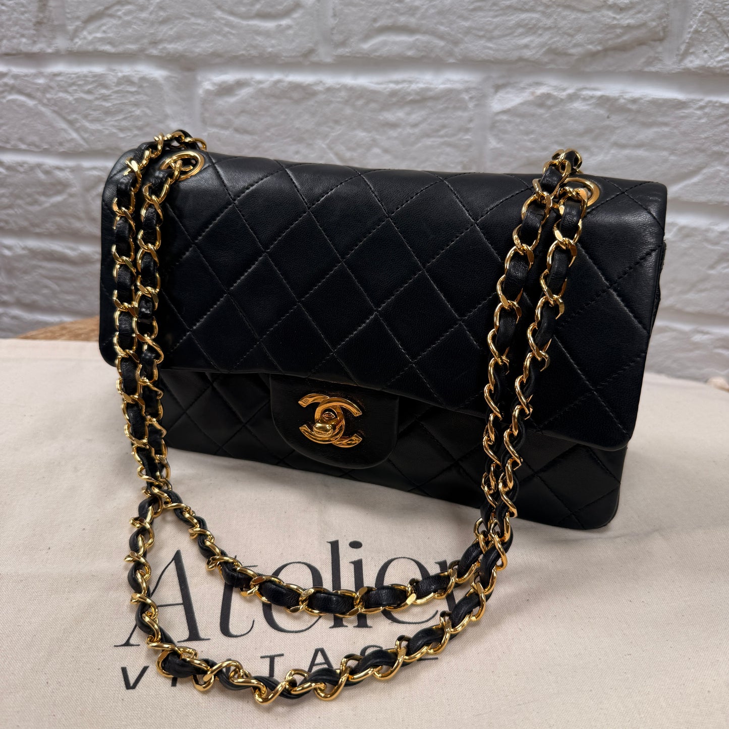 Chanel 1989 Black Classic Double Flap Small