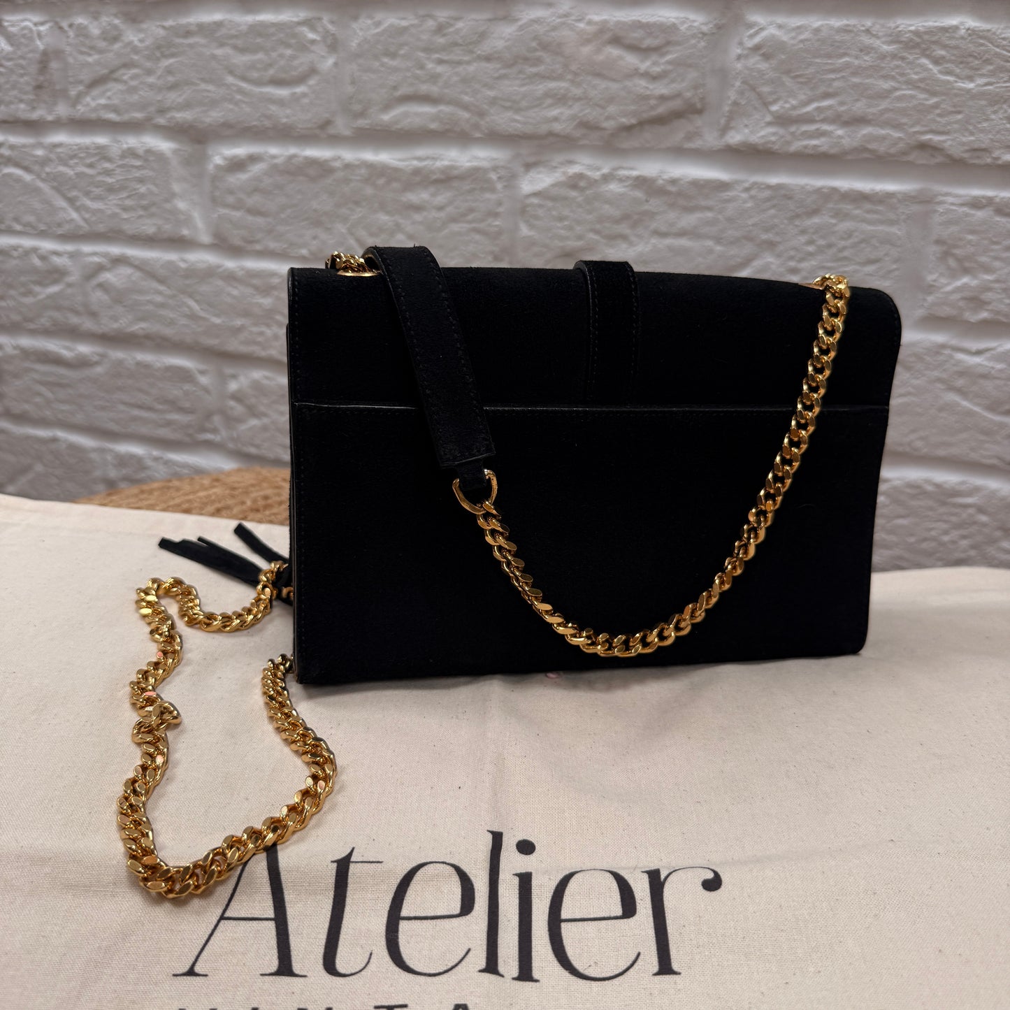 Saint Laurent Rare 2015 Envelope Suede Fringe