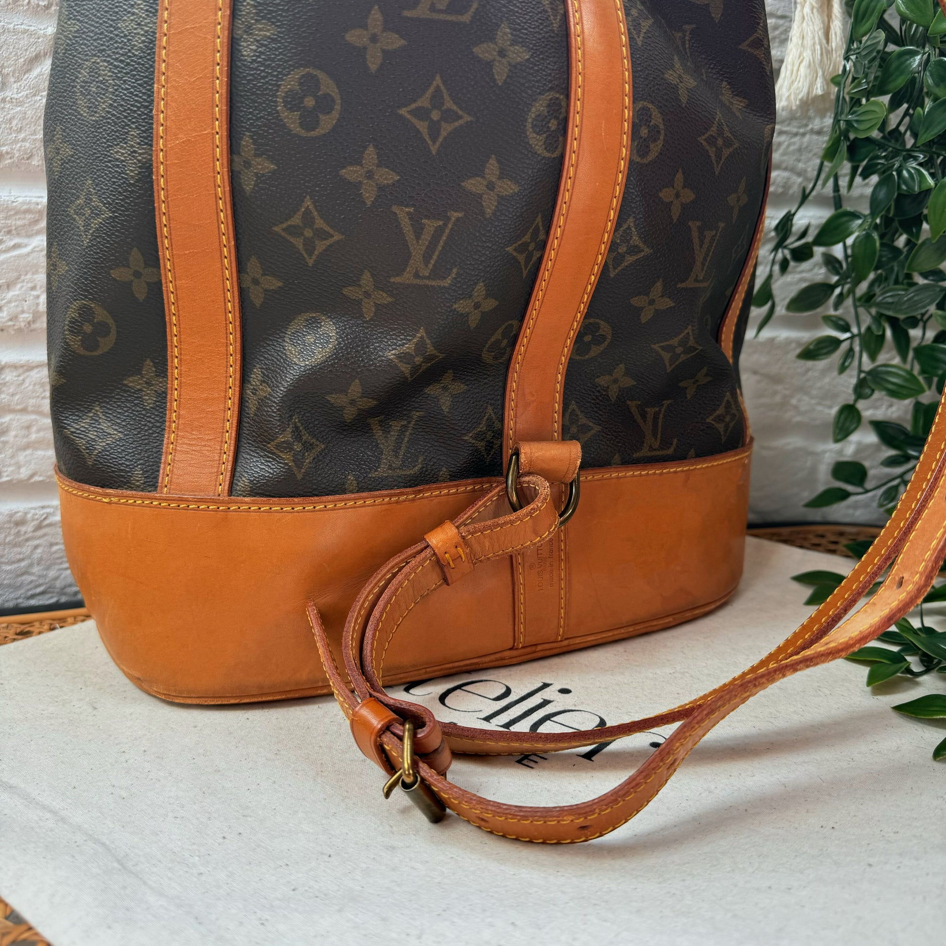 louis vuitton backpack 1980 Louis Vuitton Early 1980s Randonnée backpack – Atelier Vintage