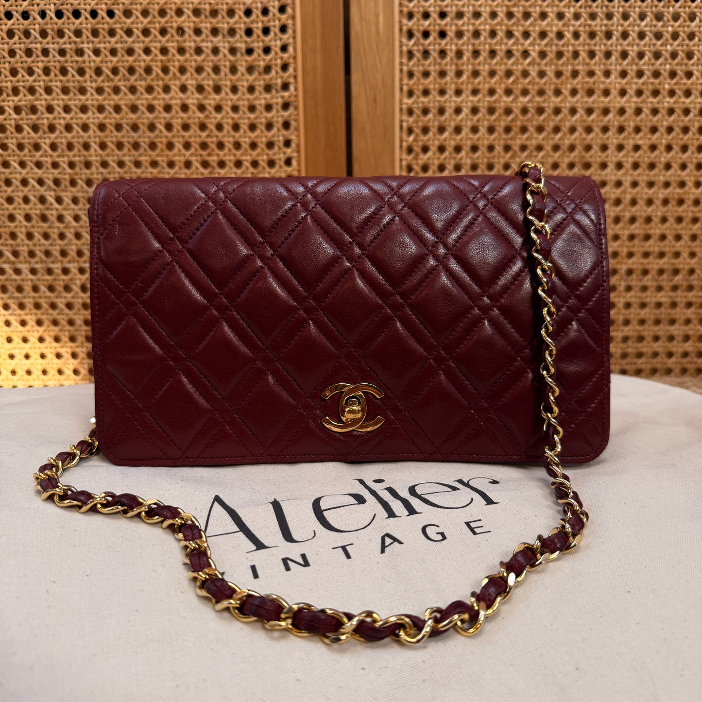 Chanel Ultra Rare Early 1980s Double Quilted Single Full Flap