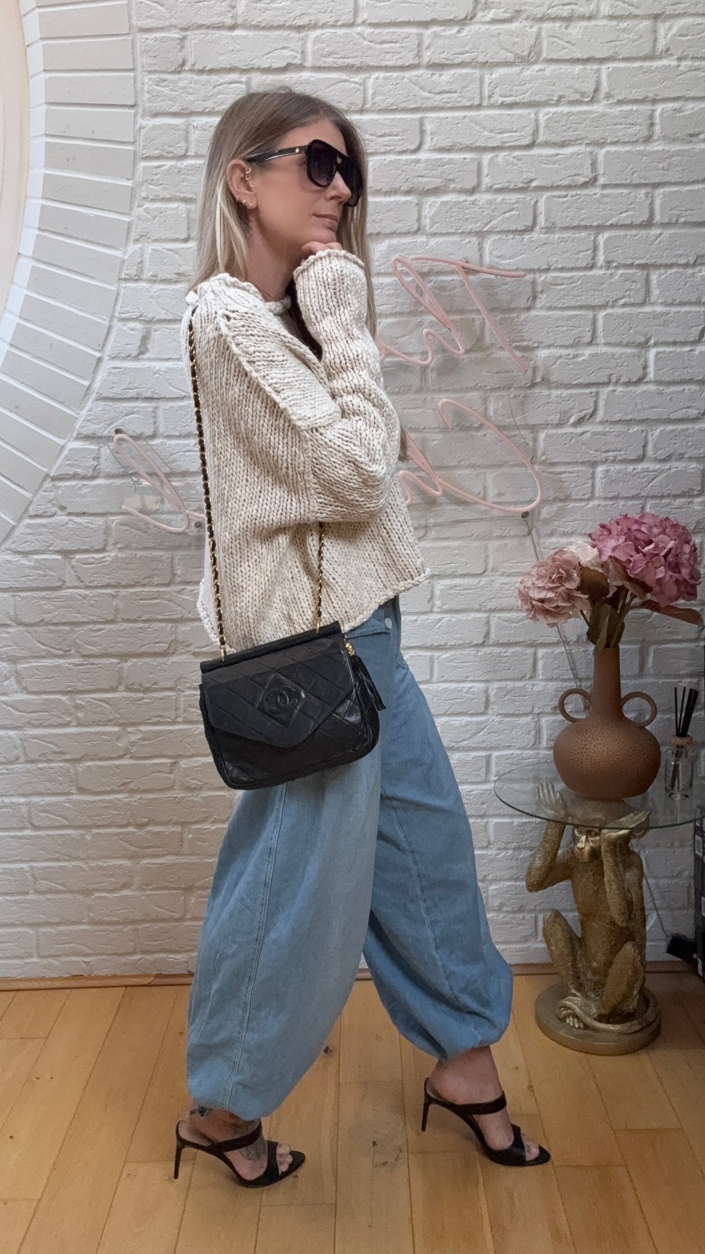 Chanel Rare 1989 Envelope Camera Style Tassel Bag