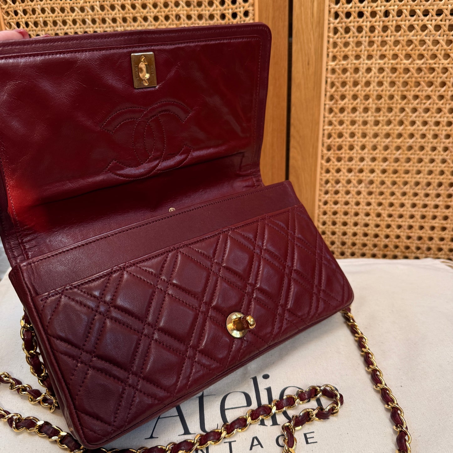 Chanel Ultra Rare Early 1980s Double Quilted Single Full Flap