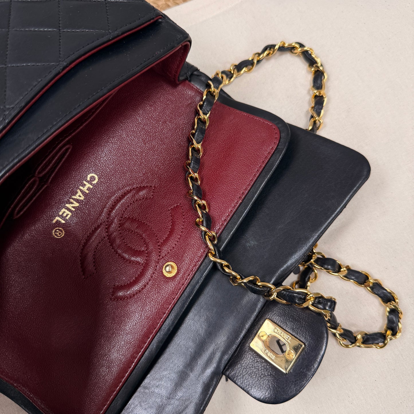 Chanel 1989 Black Classic Double Flap Small