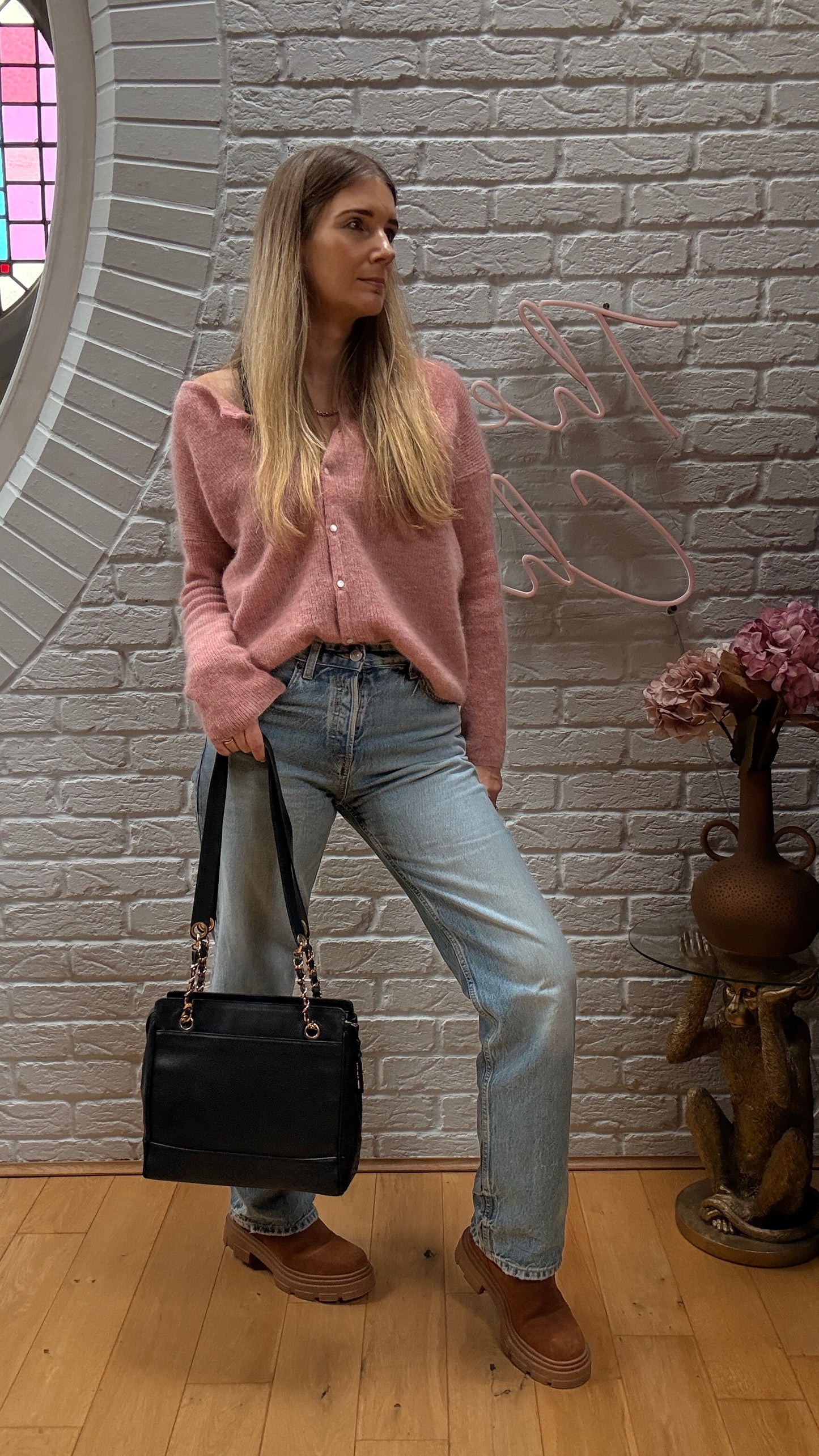 Chanel 1994 Rare Navy Triple CC Caviar Tote