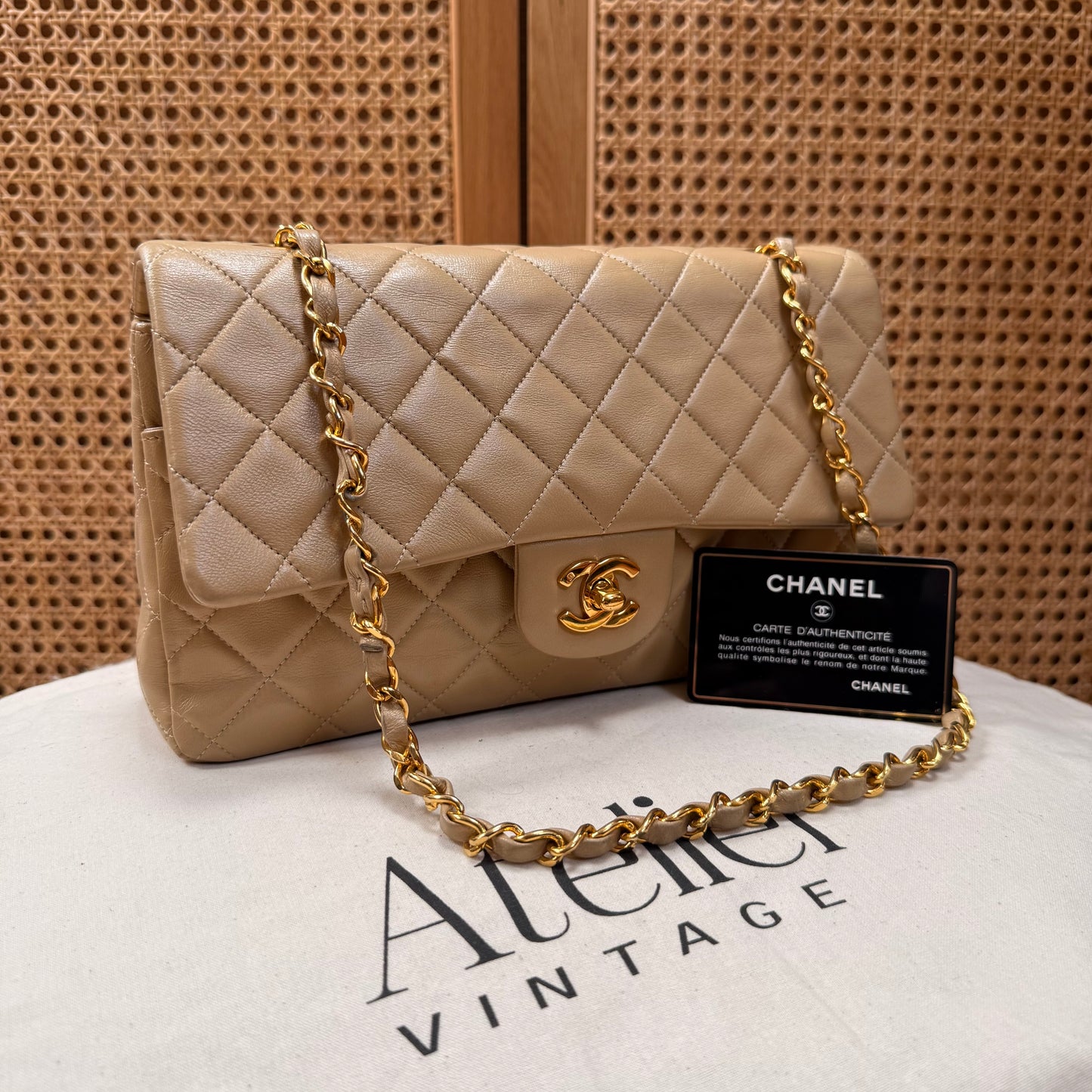 Chanel Rare 1989 Classic Double Flap Medium in Caramel