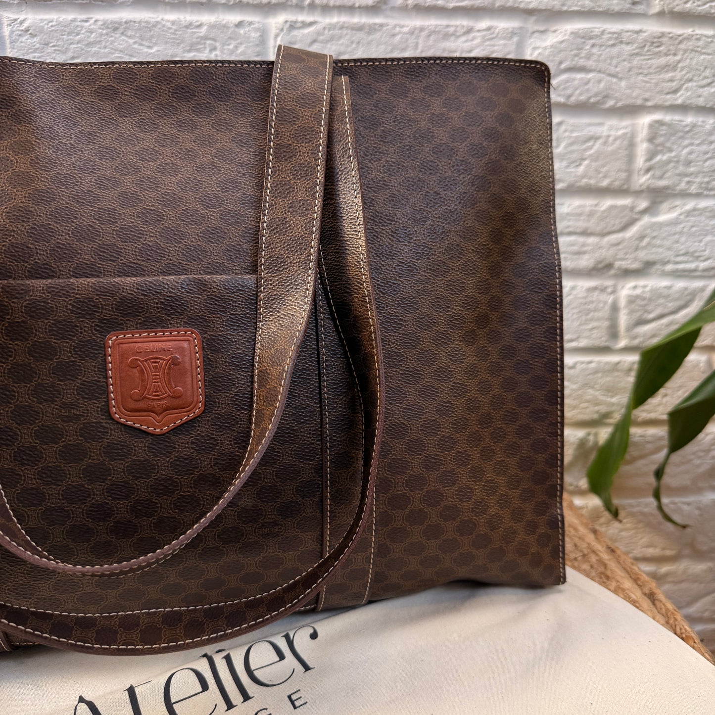 Celine Macadam Full Zip Tote Bag