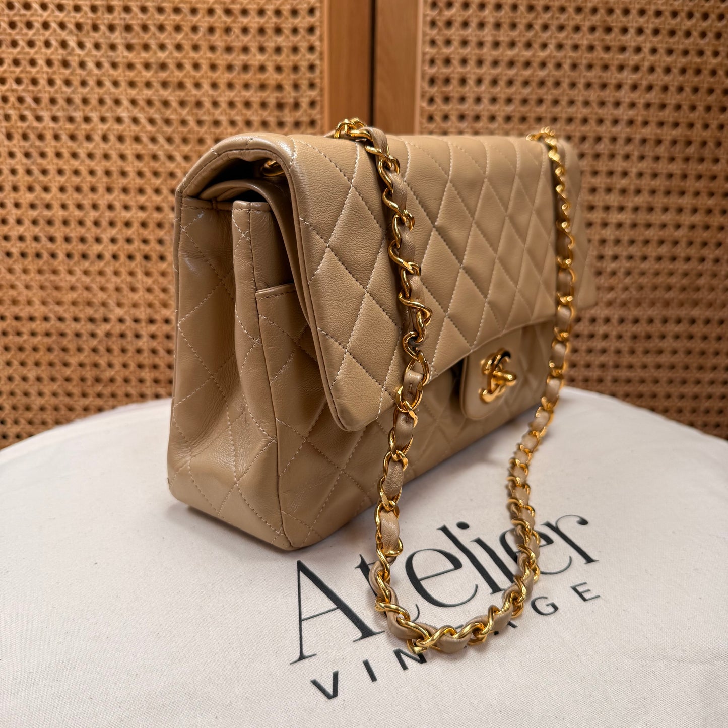 Chanel Rare 1989 Classic Double Flap Medium in Caramel
