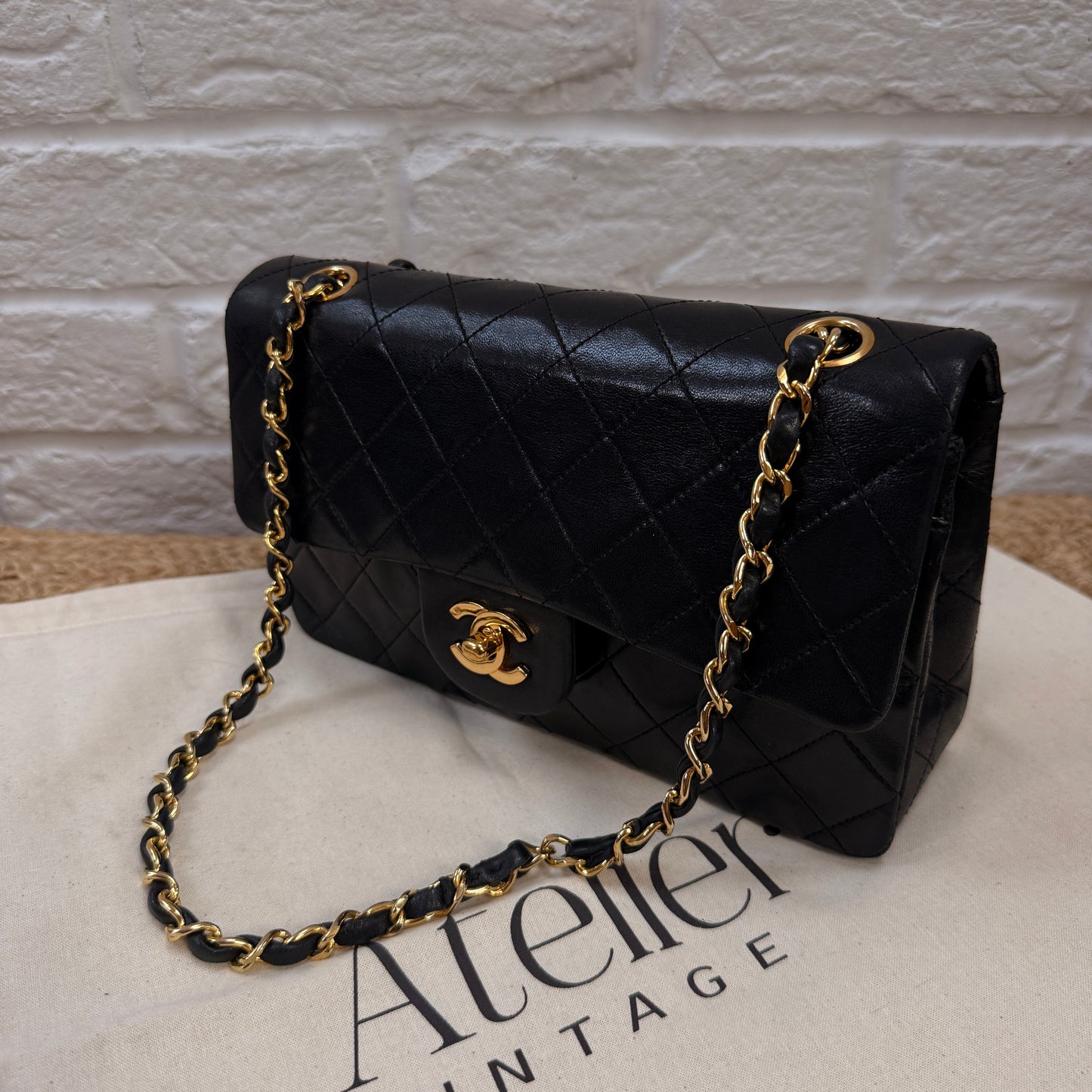 Chanel 1986 Black Classic Double Flap Small