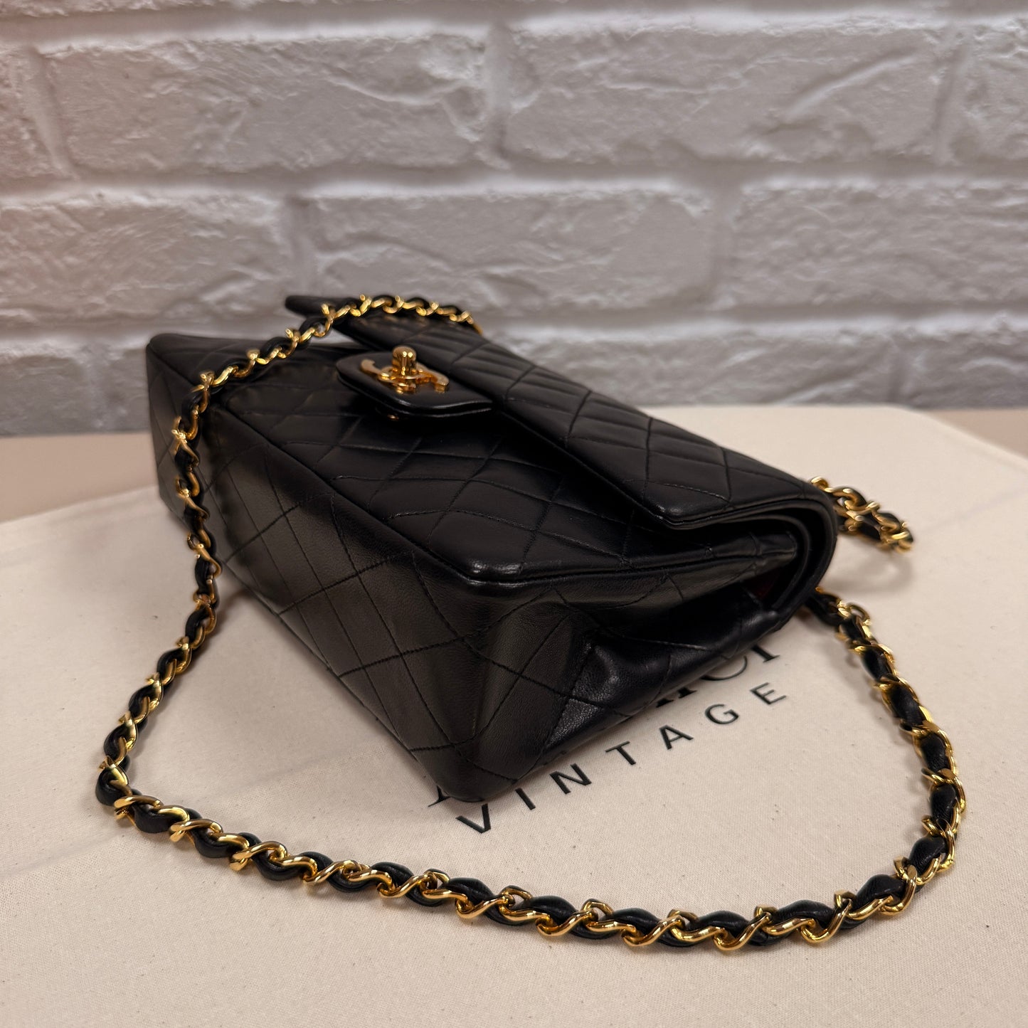 Chanel 1986 Black Classic Double Flap Small