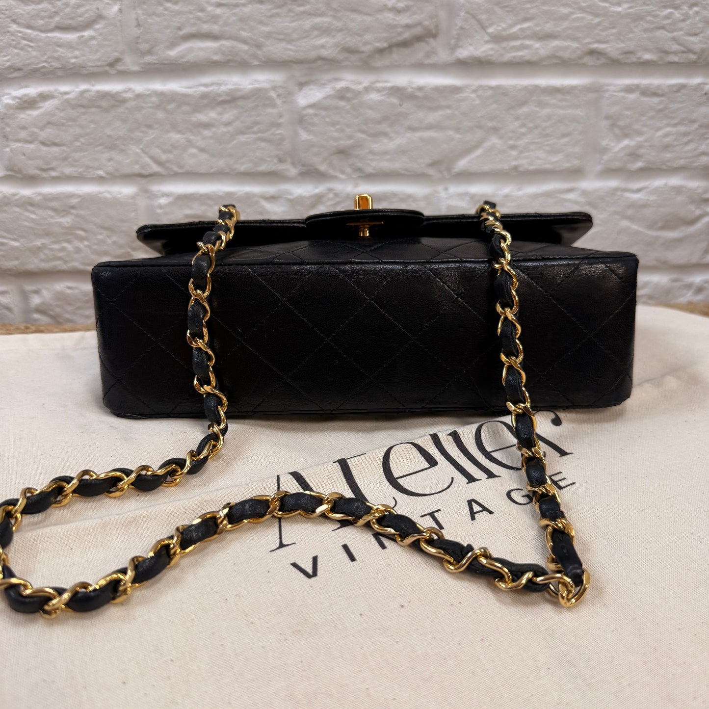 Chanel 1986 Black Classic Double Flap Small