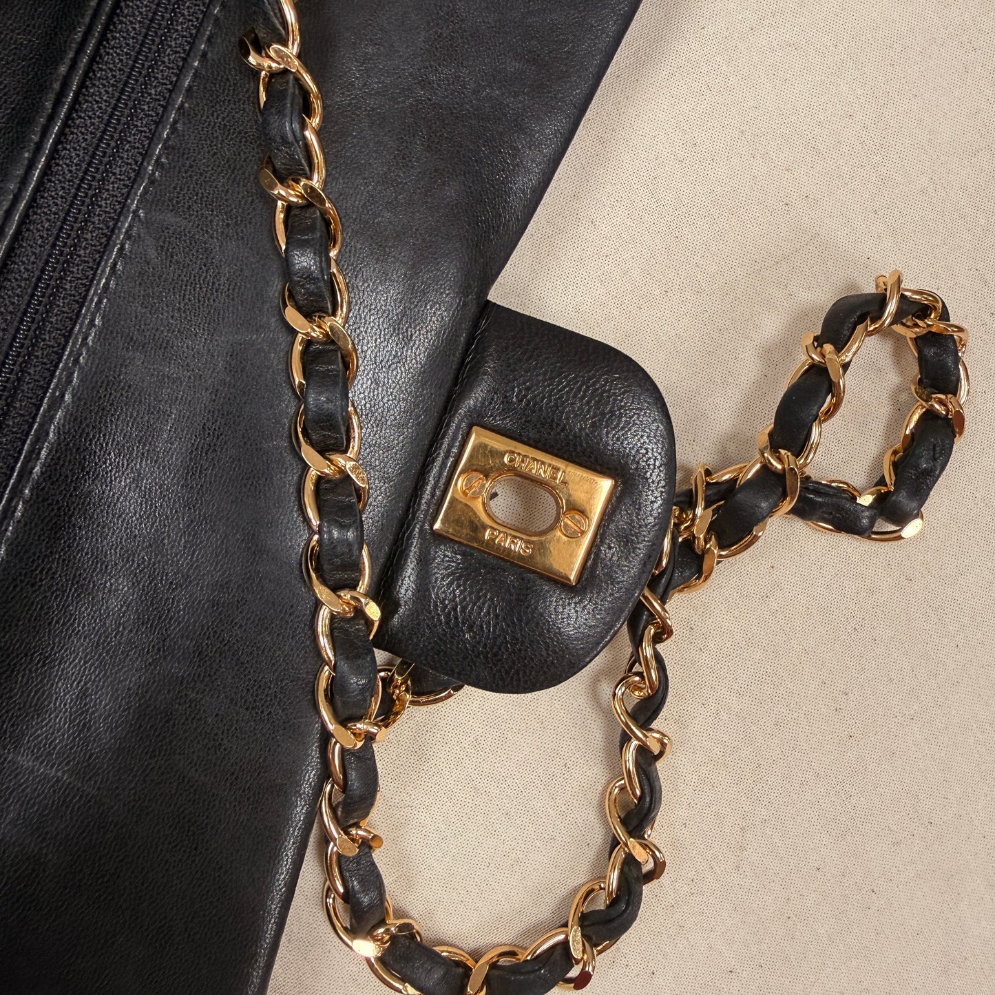 Chanel 1989 Black Classic Double Flap Small