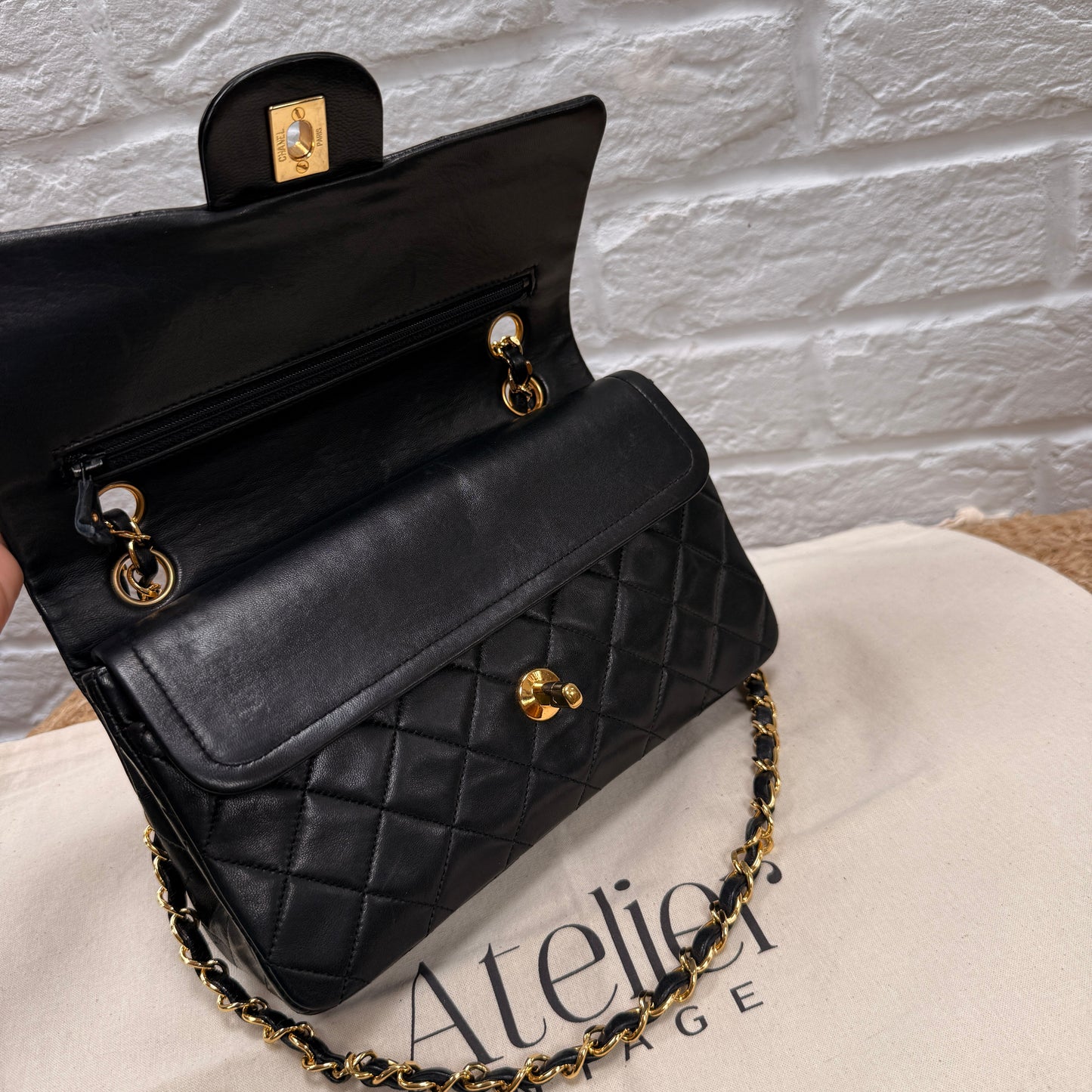 Chanel 1989 Black Classic Double Flap Small