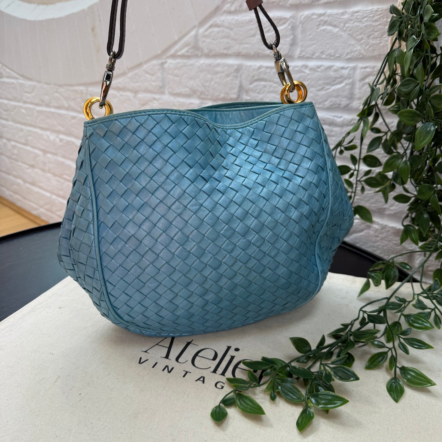 Bottega Veneta 1980s Intrecciato Leather Tote