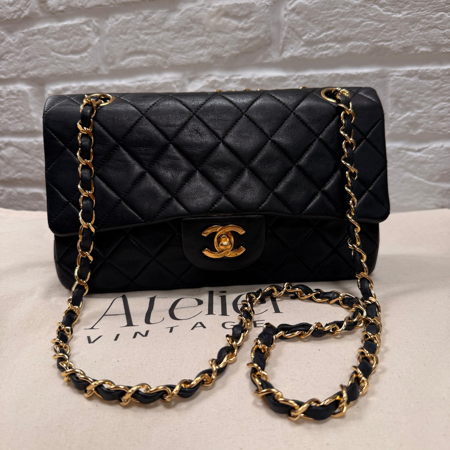 Chanel 1989 Black Classic Double Flap Small