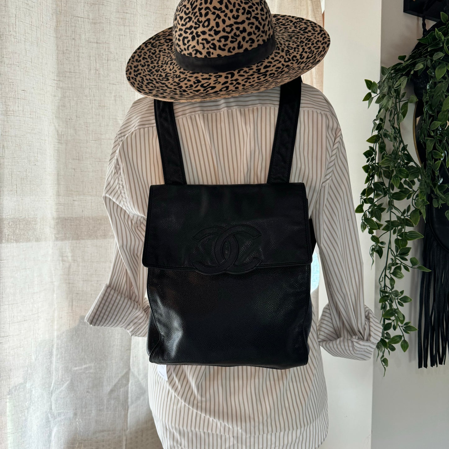 Chanel 2000 CC Quilted Caviar Back Pack