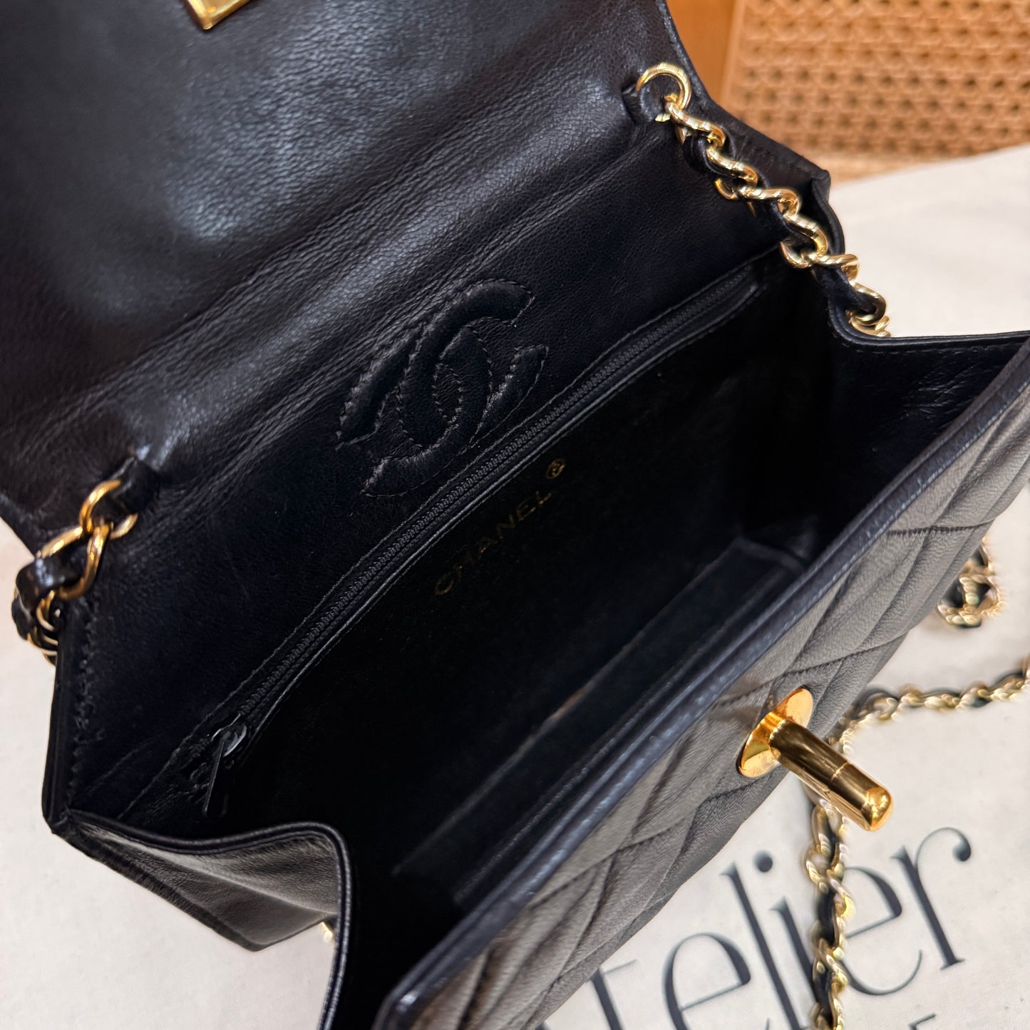 Chanel 1989 Rare Octagon Single Flap