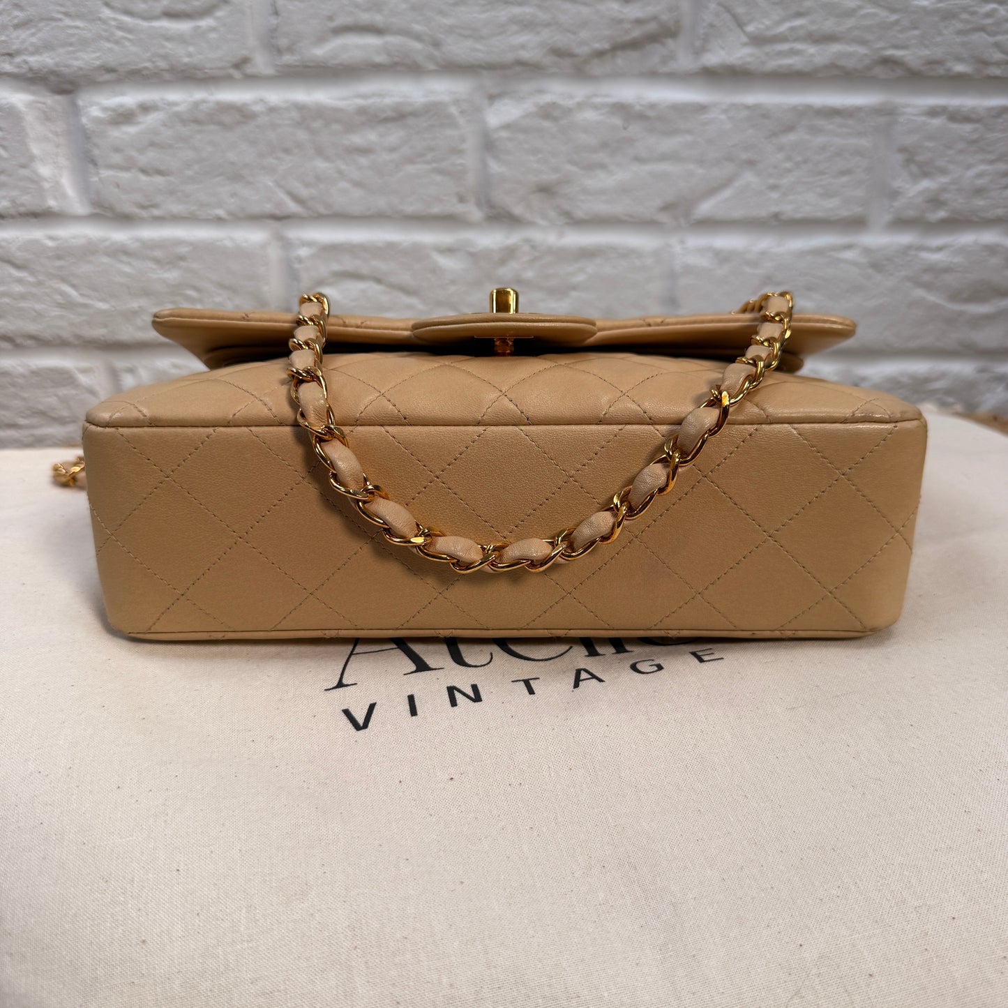 Chanel 1997 Beige Classic Double Flap Small