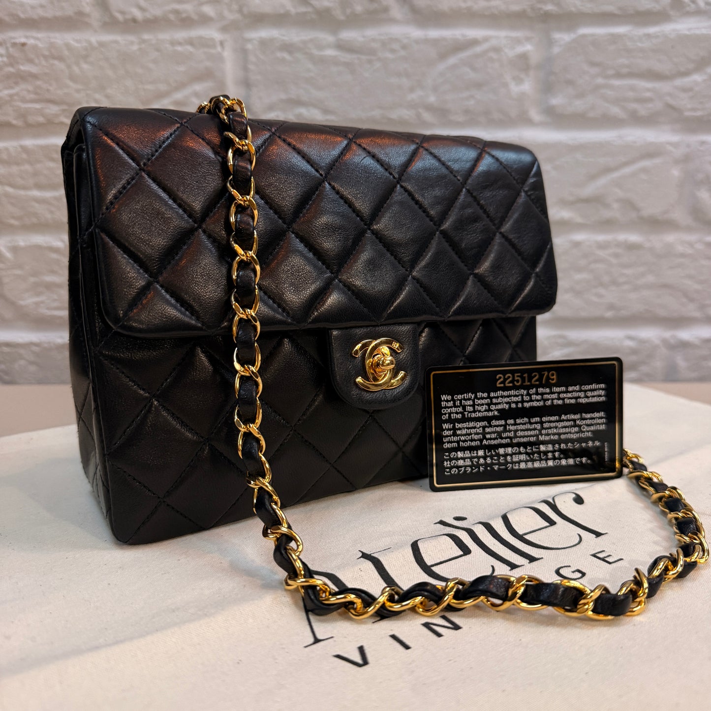 Chanel 1991 Classic Square Single Flap Medium